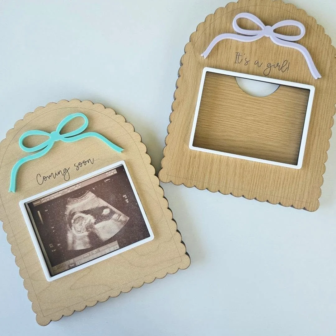 How cute are these new sonogram frames!? 🩷

I unfortunately won't be at the Market this week as my fabric isn't arriving on time BUT that means I will be super stocked up the following week.