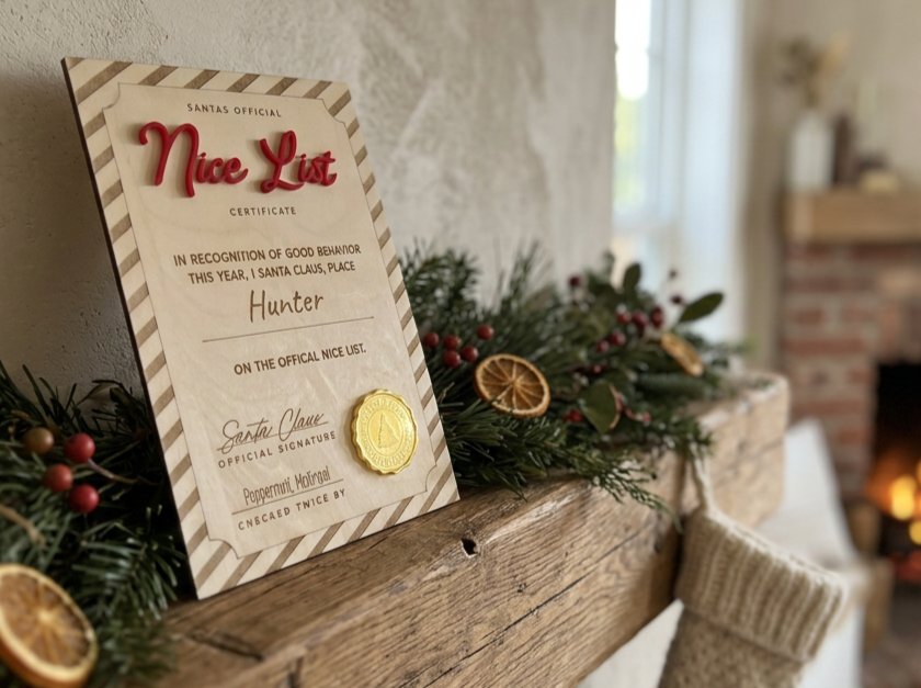 Nice List Certificate