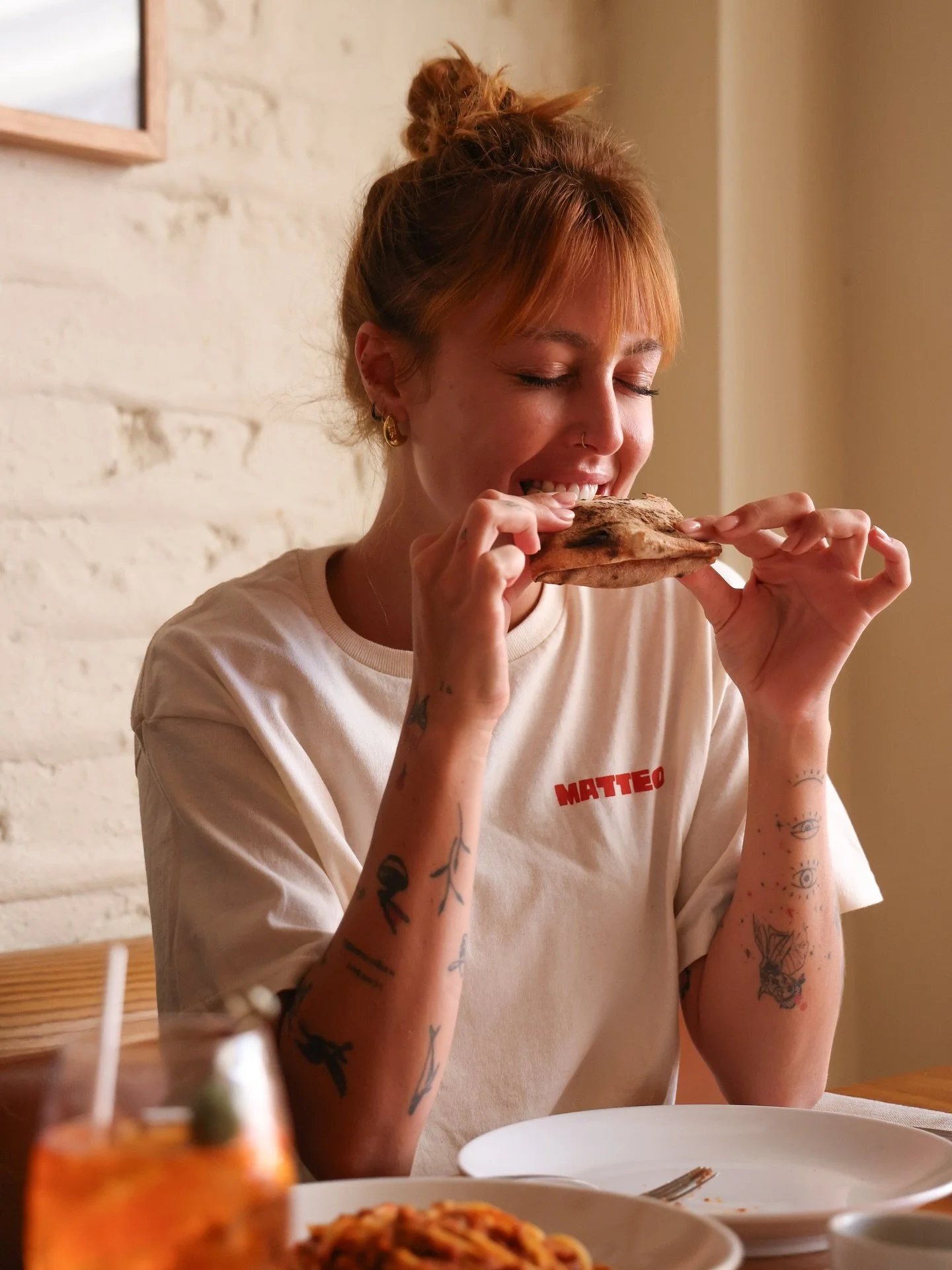 Mood after that first Matteo bite&hellip; Chiara approves 😉🍕 #Matteo #Doublebay
