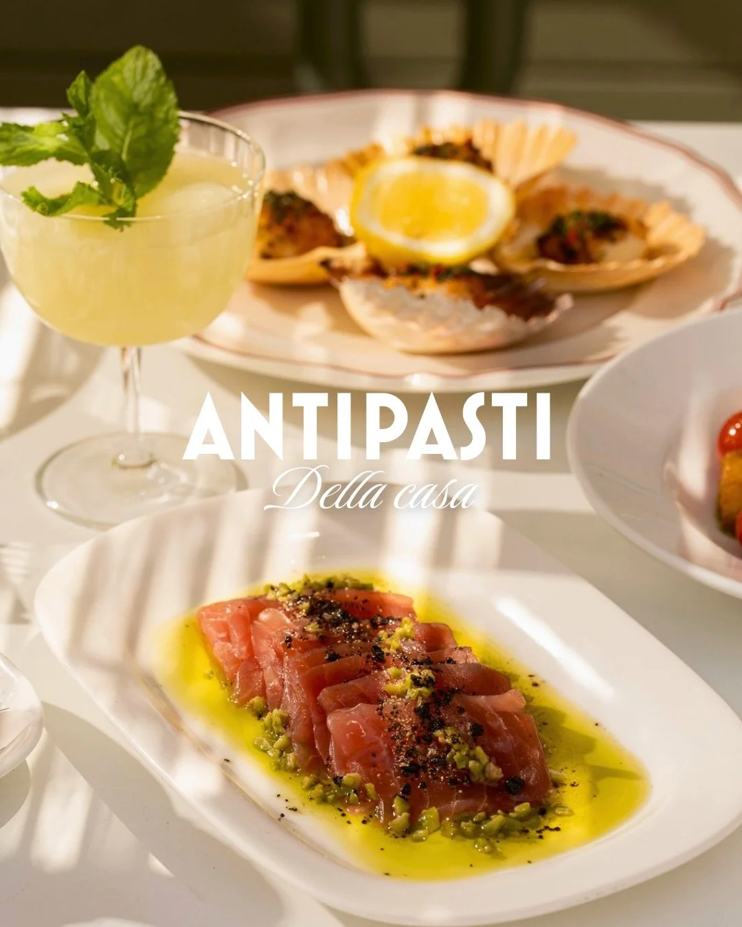 Two new reasons to start your weekends early:

Bluefin Tuna Crudo with olives tapenade and Canadian Sea Scallops with nduja crumb. Fresh, bright, and made for long summer lunches in the Bay 🌞#Matteo #Doublebay