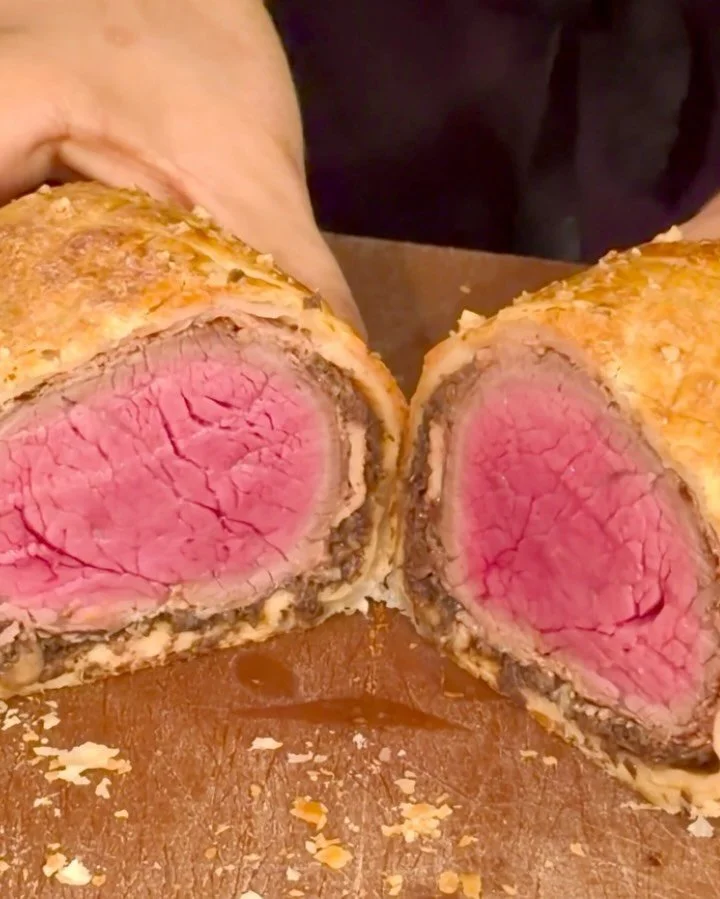 This one sold out faster than we expected, so we&rsquo;re bringing it back on Sunday 28 December as we open our doors especially for the festive season🎄 

BEEF WELLINGTON: Seared beef tenderloin, layered with mushroom duxelles and prosciutto, encase