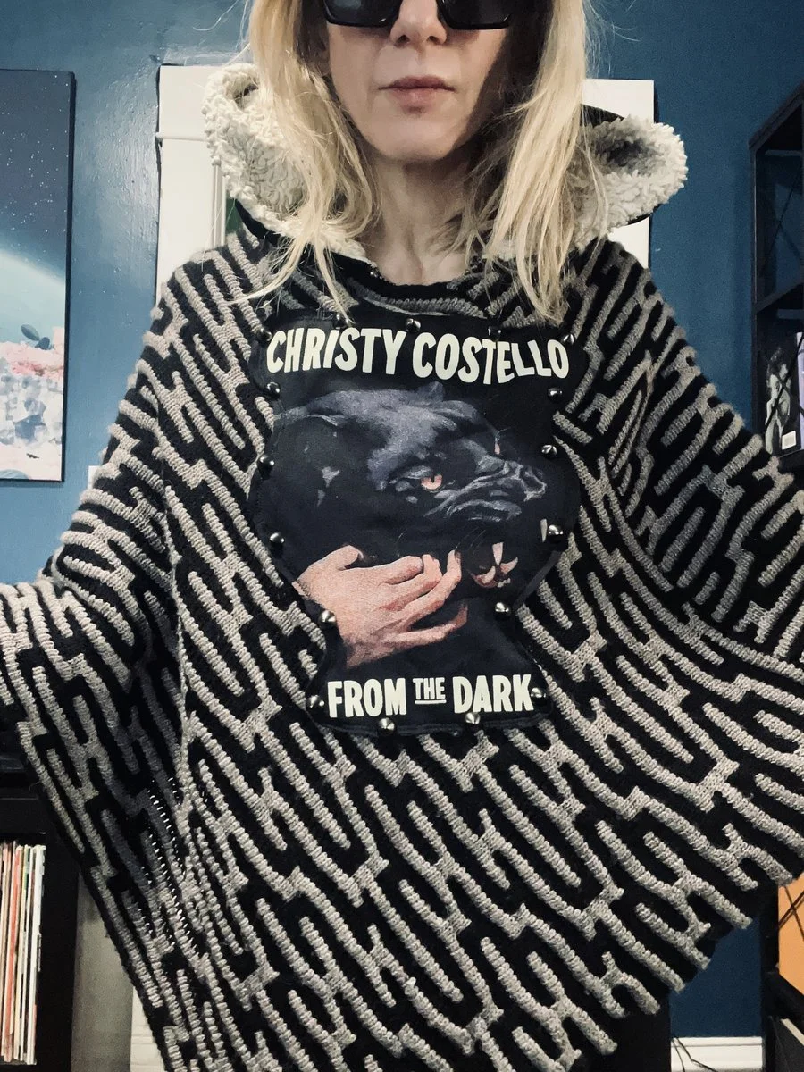 Christy Costello Upcycled Panther Poncho