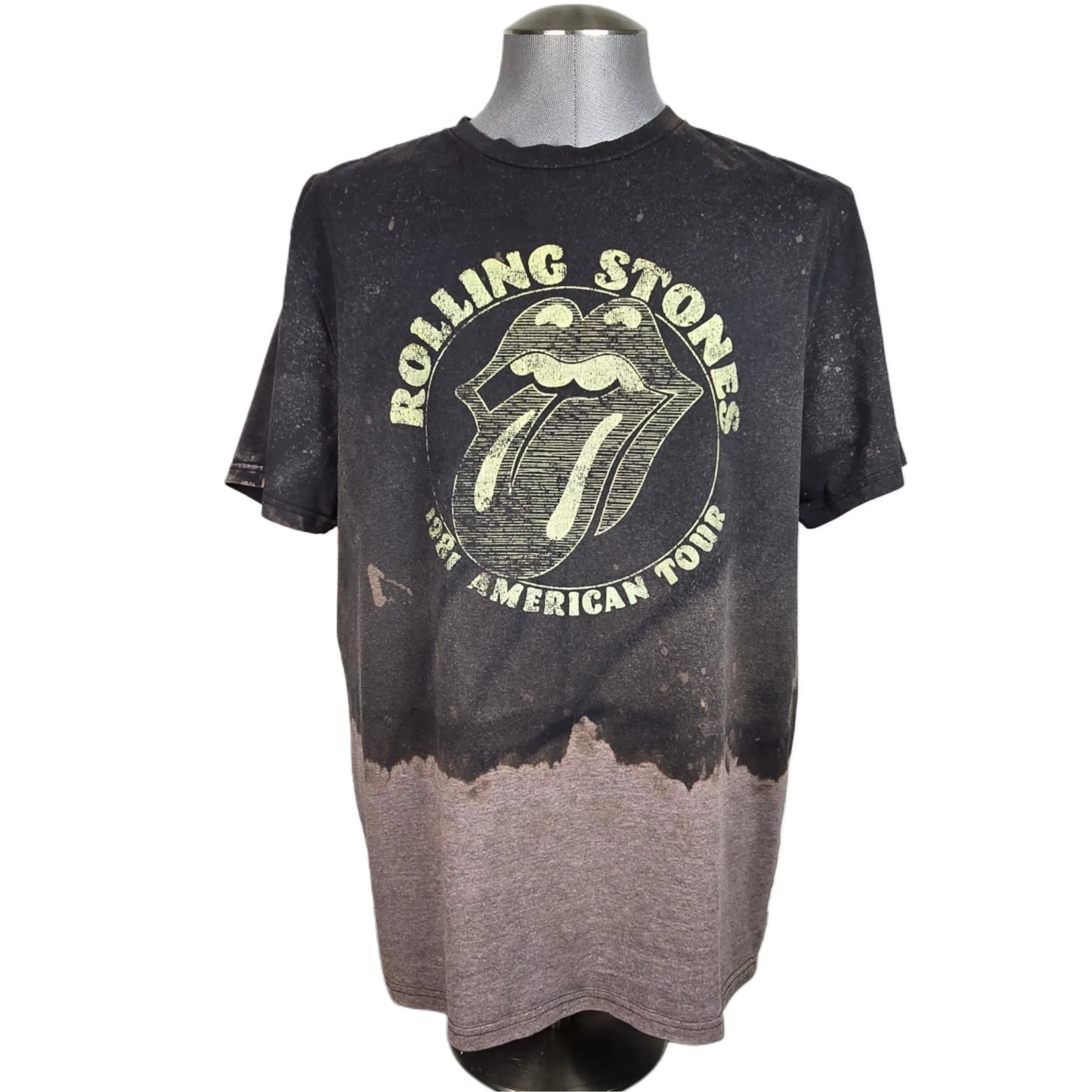 Hand Dyed Rolling Stones Band Tee