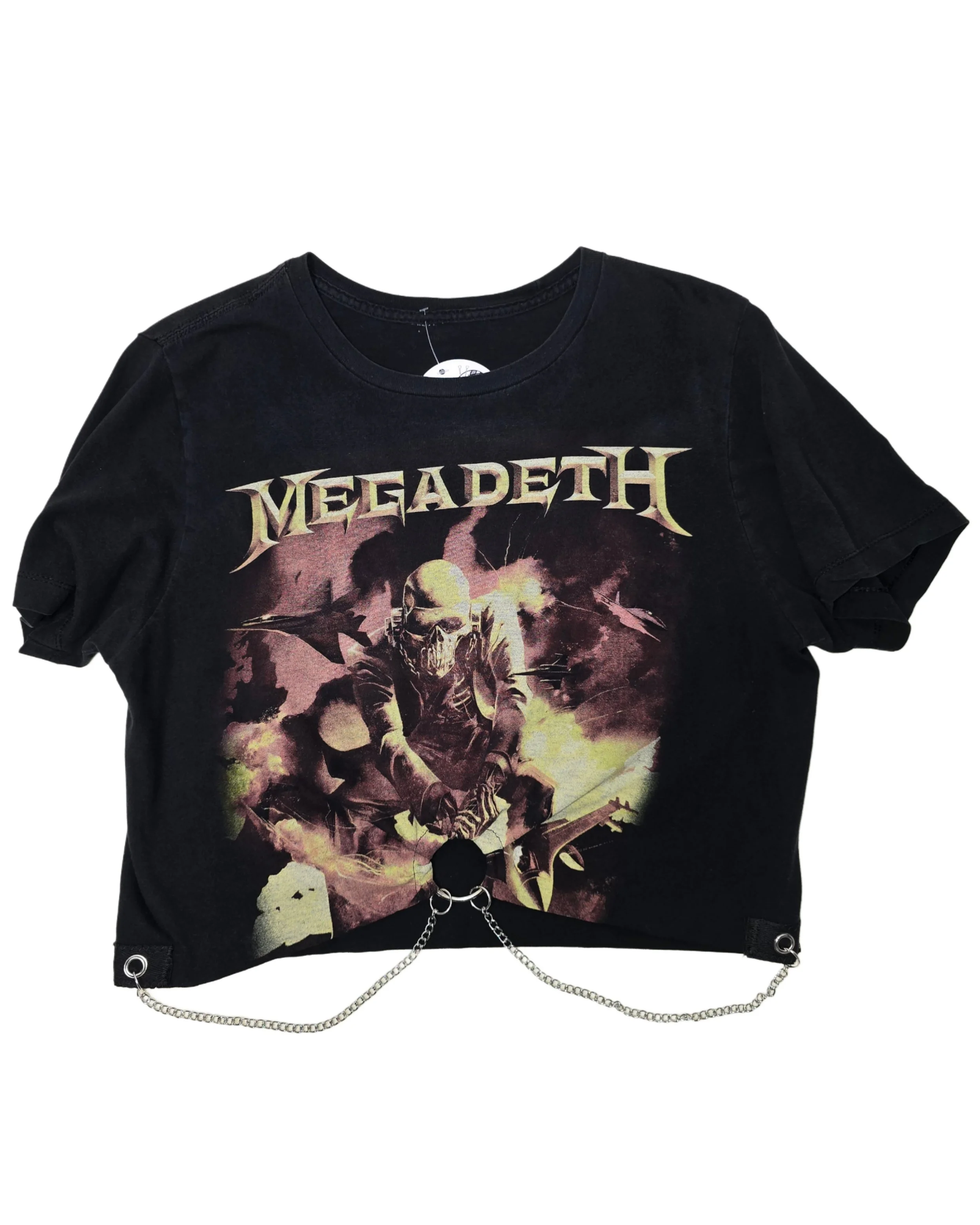 Upcycled Megadeth O-ring Chain Top
