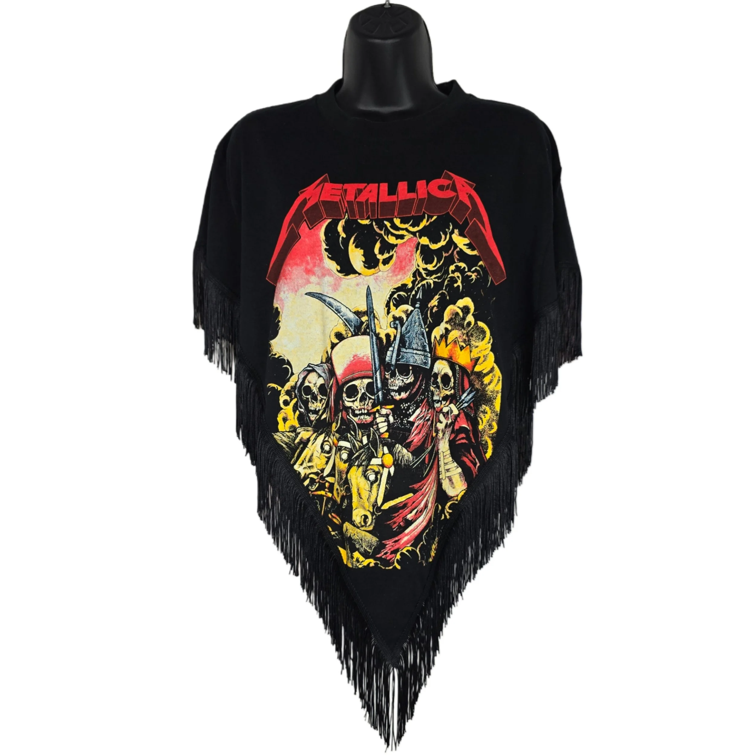Metallica Fringe Poncho