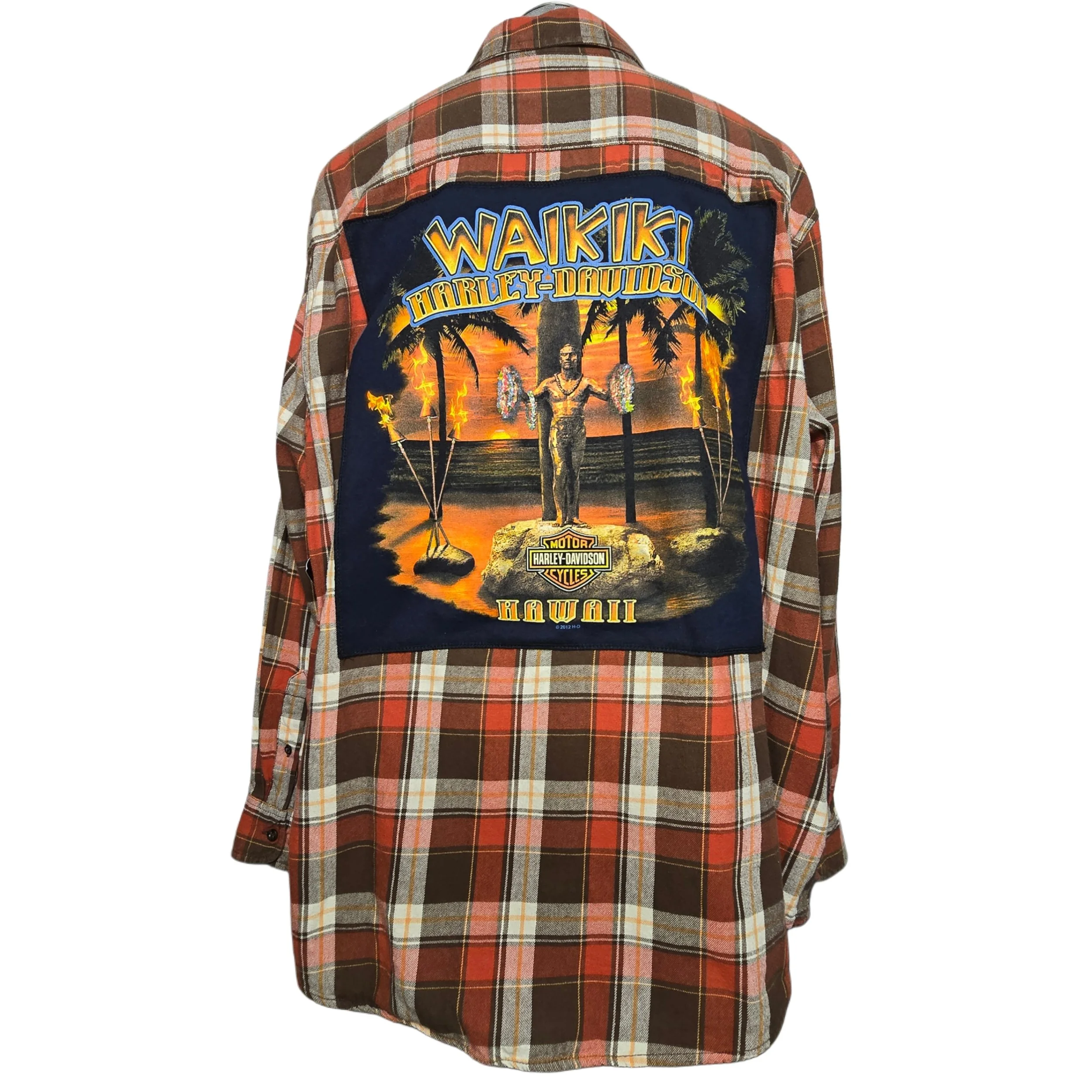 Harley Davidson Waikiki Hawaii Flannel