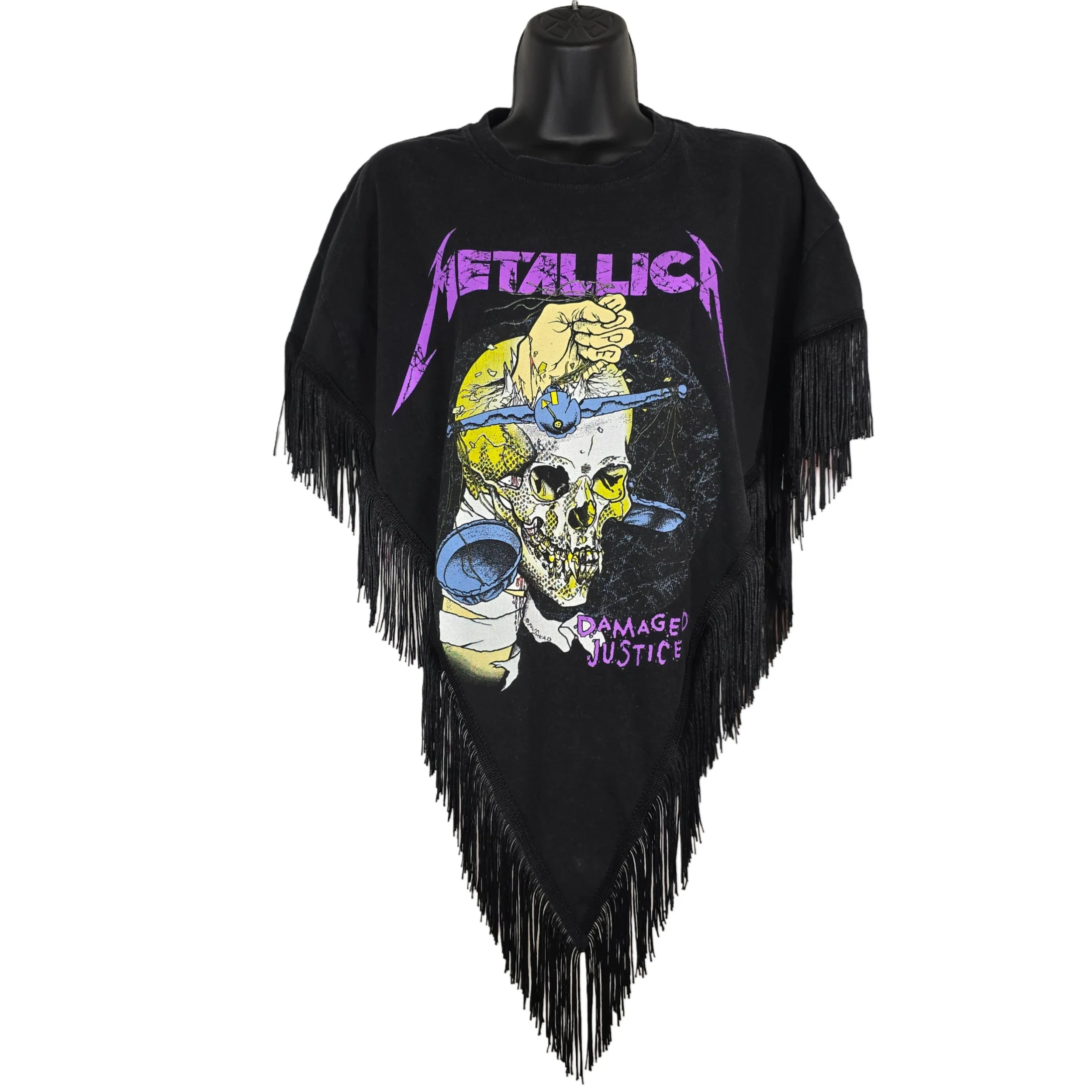 Metallica Fringe Poncho