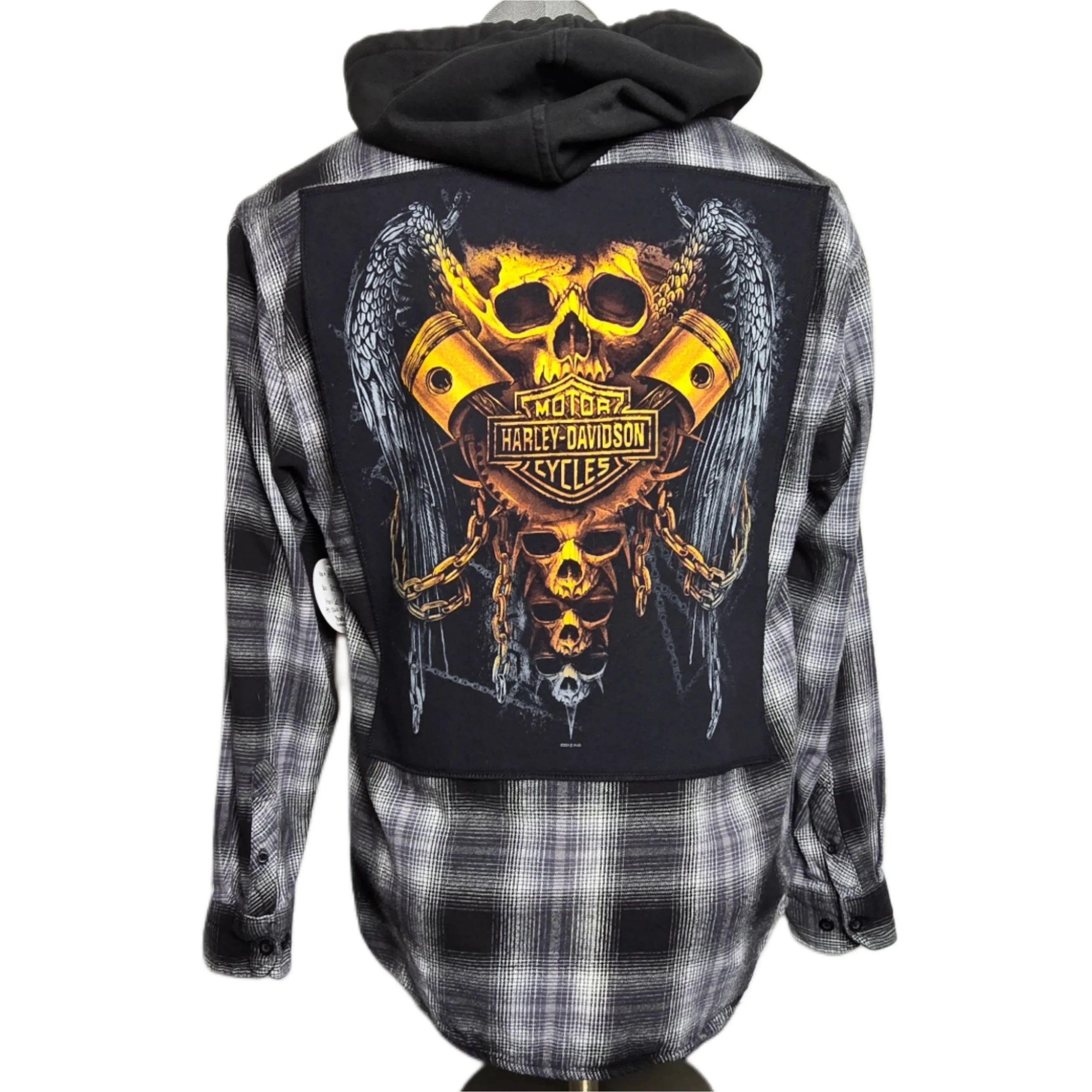 Harley Davidson Hooded Flannel