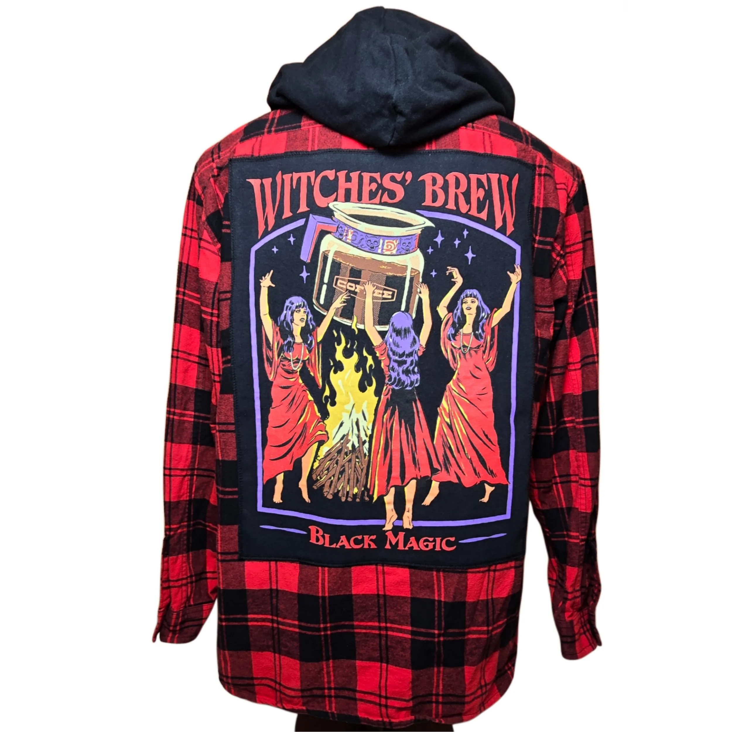 Witches' Brew Hooded Flannel (Medium)