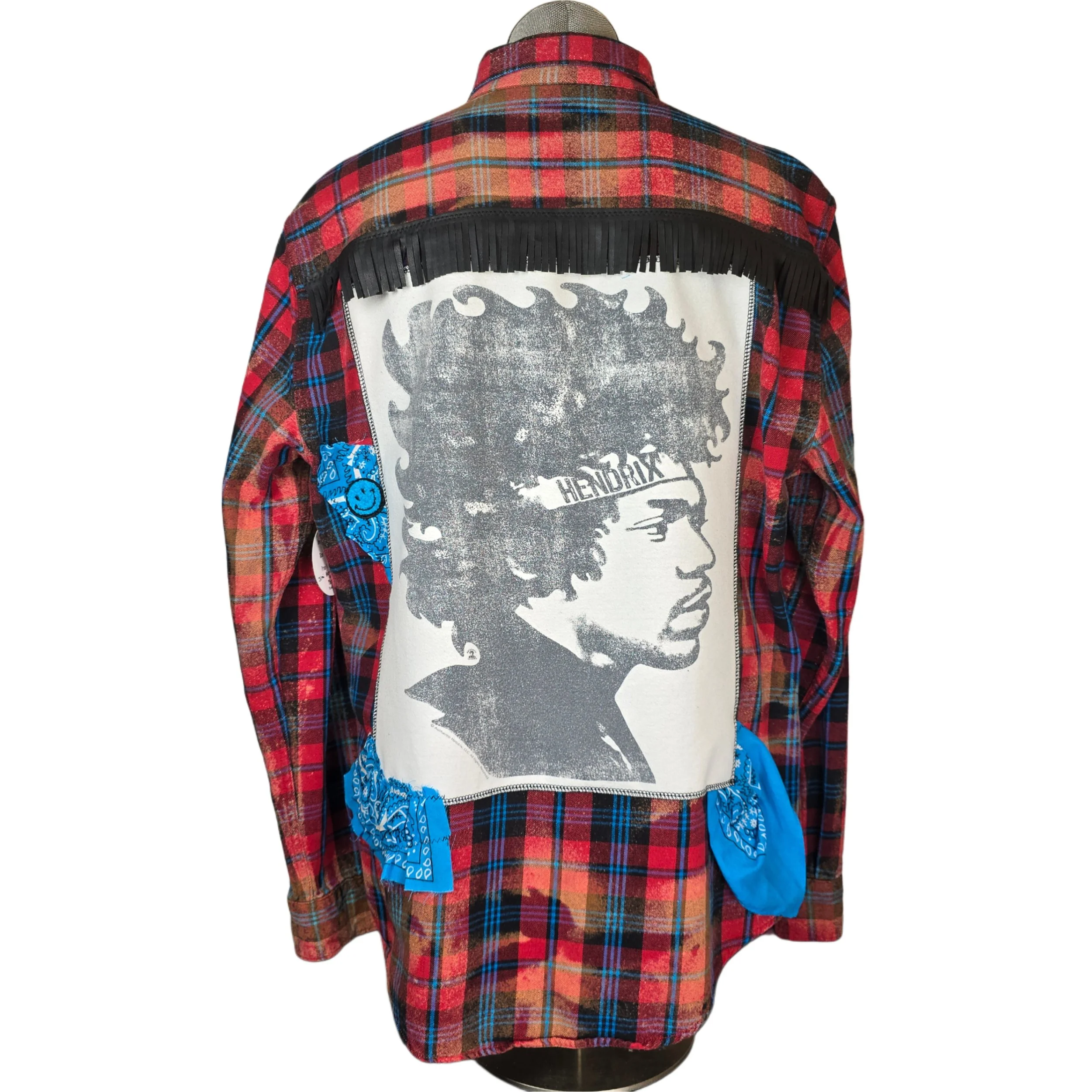 The Maximalist Reworked Line - Upcycled Jimi Hendrix Flannel