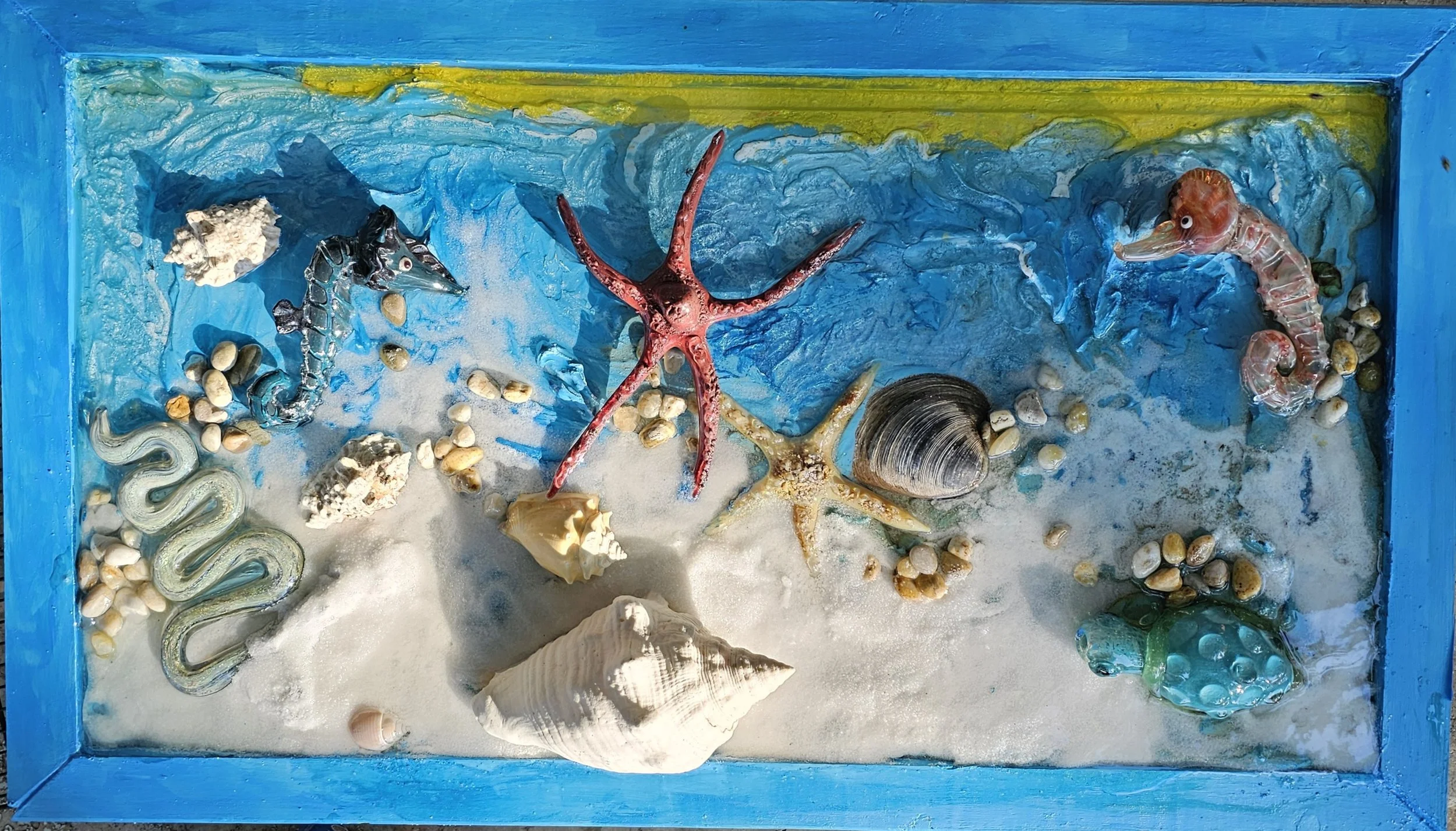 Multi-Media Sea Scene