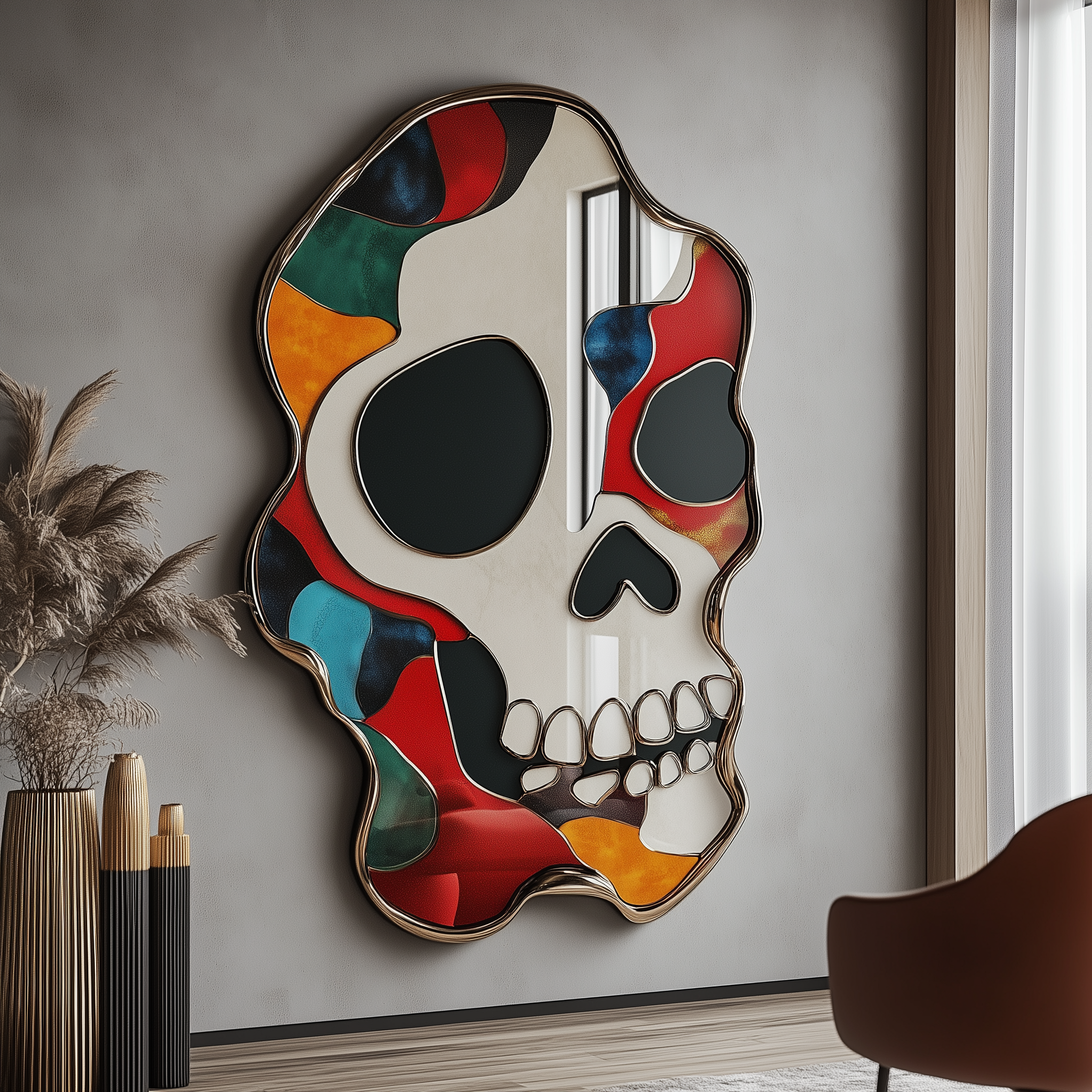 shiny_bonez_a_high-end_luxury_mirror_with_a_cartoony_Mexican_sk_8b482f94-29d3-46e4-88d2-b43dcdc793b8.png