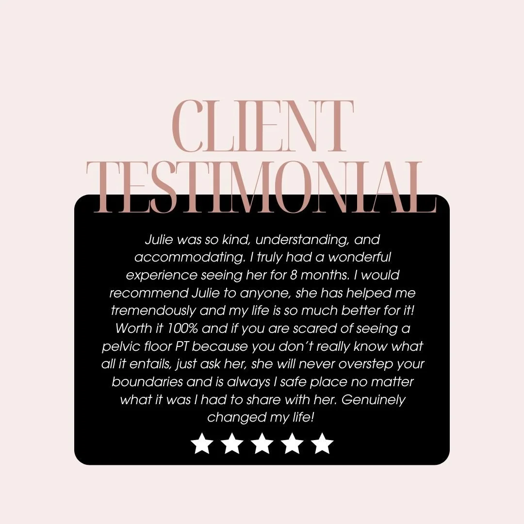 🌟 Testimonial Tuesday 🌟

Whether you're nervous about pelvic floor therapy or just unsure where to start, know that you're not alone and you're always in safe, compassionate hands here.

If you&rsquo;ve been thinking about taking that first step to