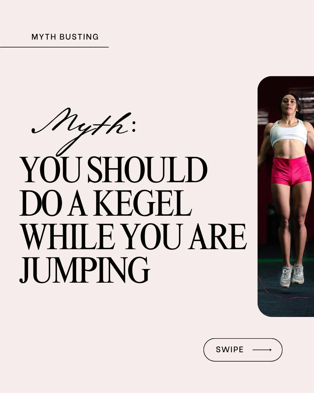 A patient came in recently and mentioned she'd started clenching through every jump during her workout to avoid leaking.

She thought she was helping her pelvic floor.

She was actually making it harder for it to do its job.

Here's the thing about y