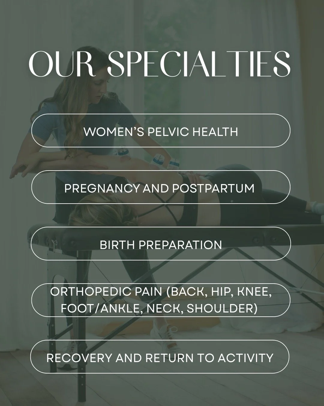 Wondering what we actually do here? 

Rally Physical Therapy is a space for women who are ready to stop being told their symptoms are just part of life. I work with women through all stages. Pregnancy, postpartum, perimenopause, and beyond, as well a