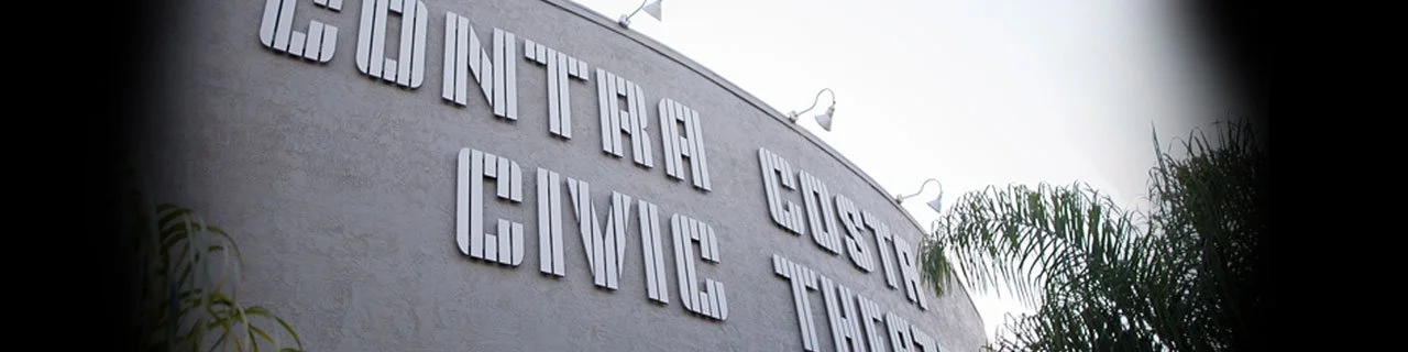 Part of a sign on a building that reads "Contra Costa Civic Theatre".