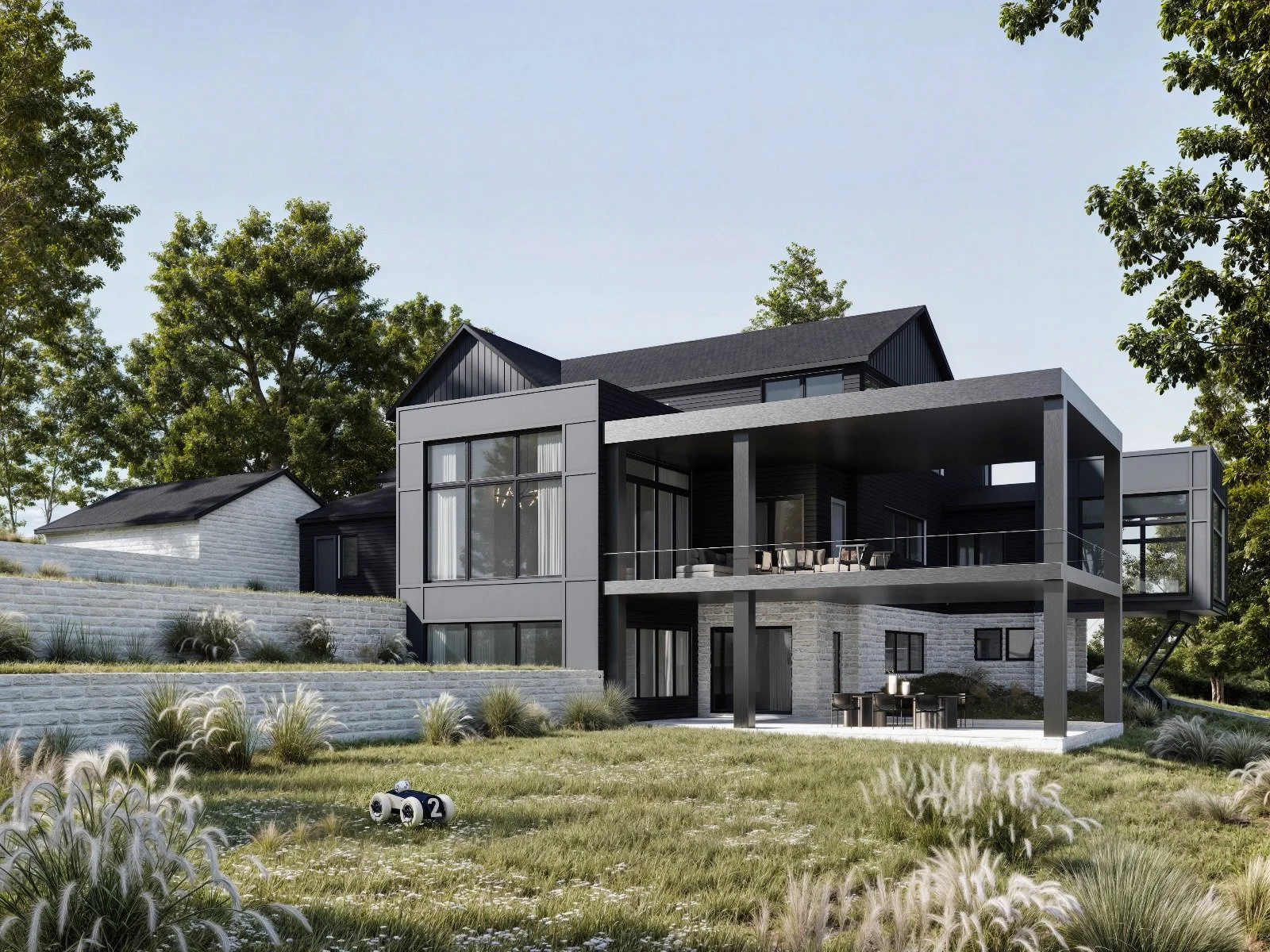 Außenansicht Visualisierung eines Immobilienprojekts in Wien