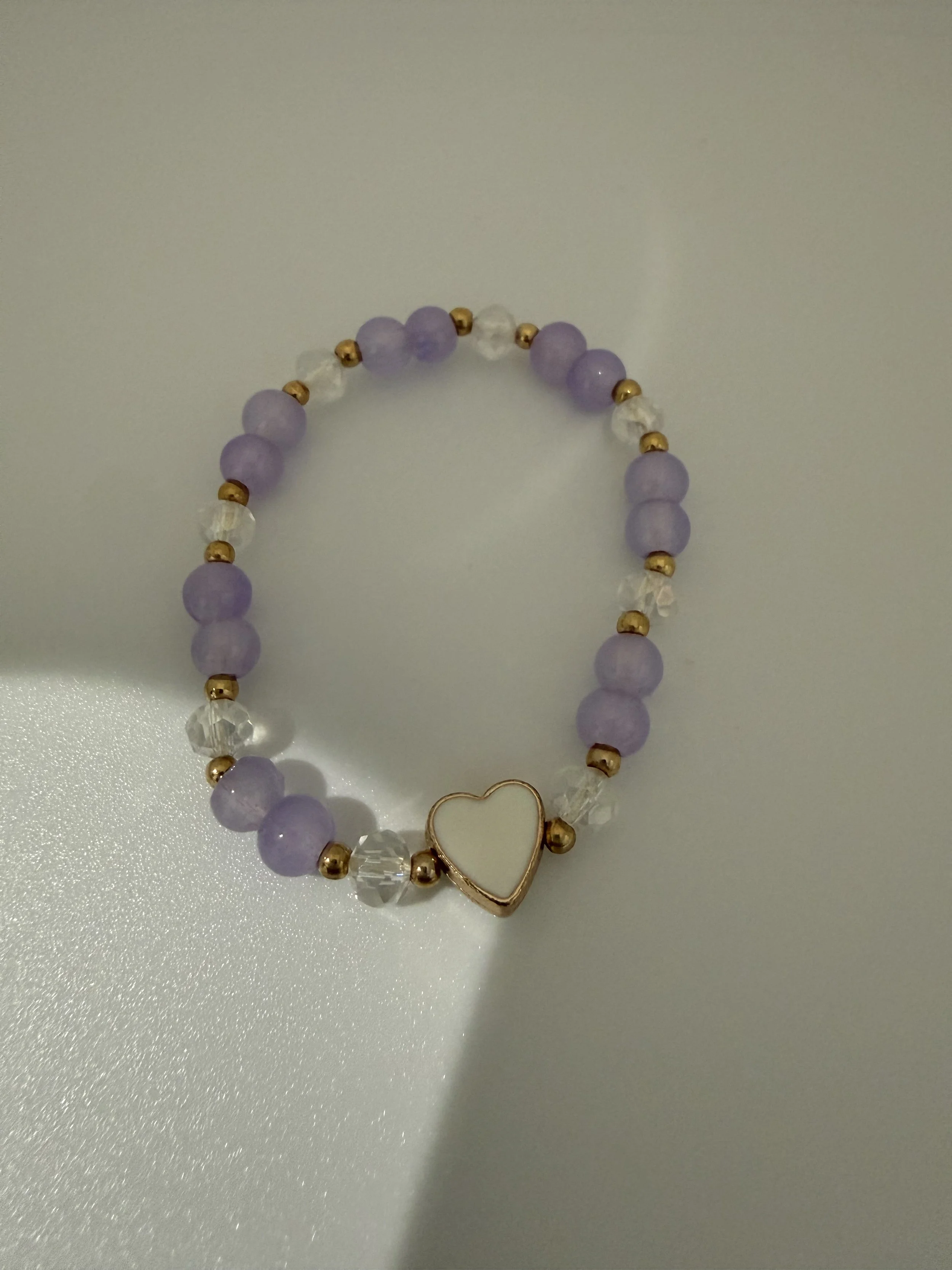 Heart charm bracelet