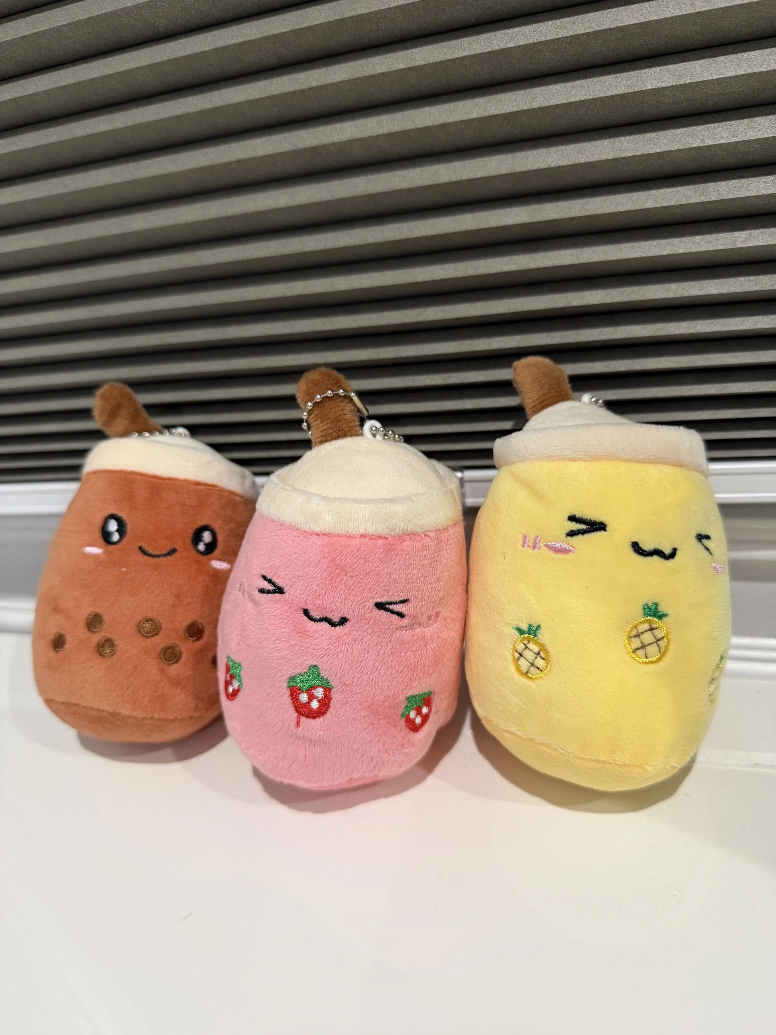 Boba plush keychain