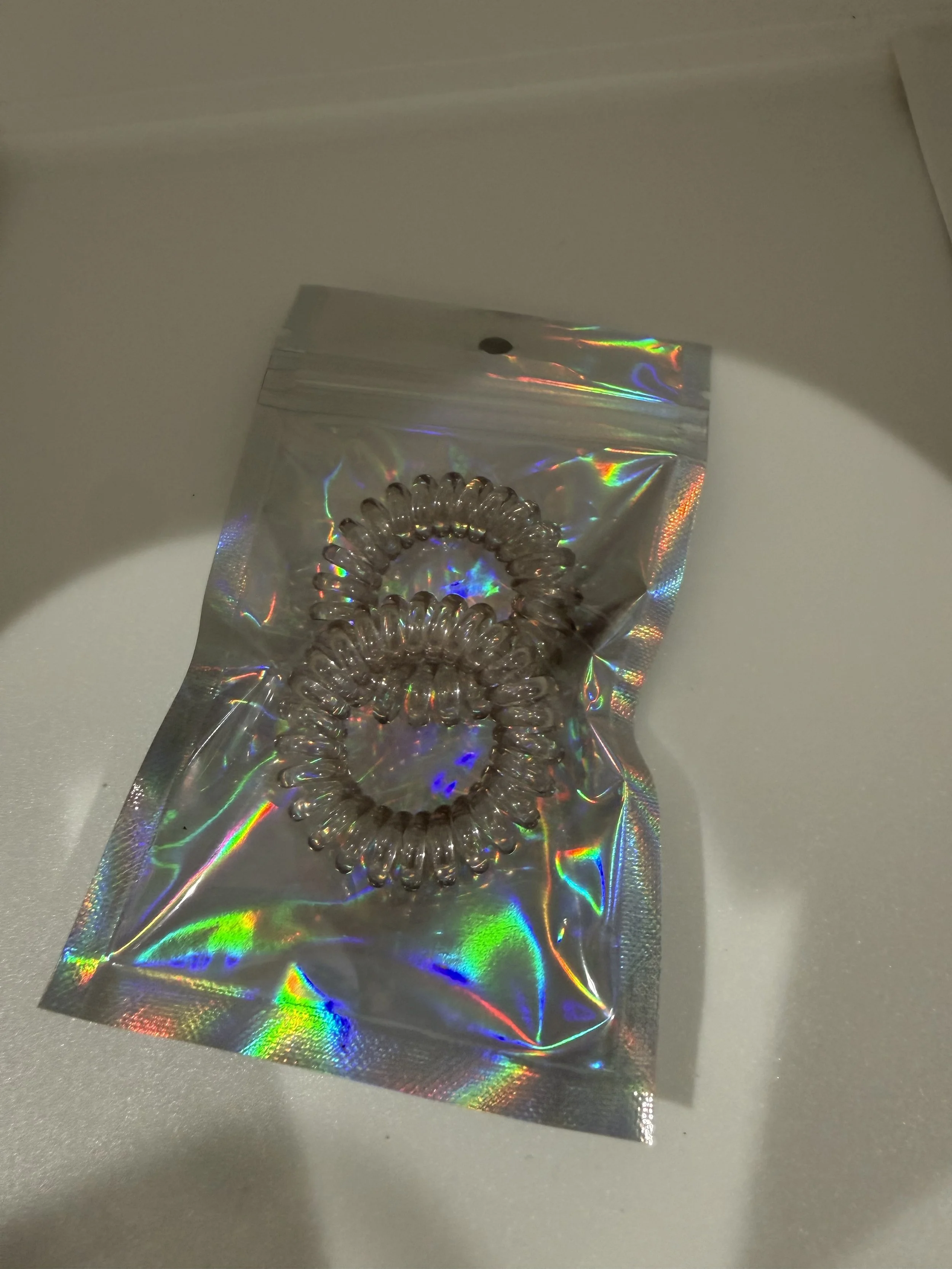 2 pack of spiral hair ties