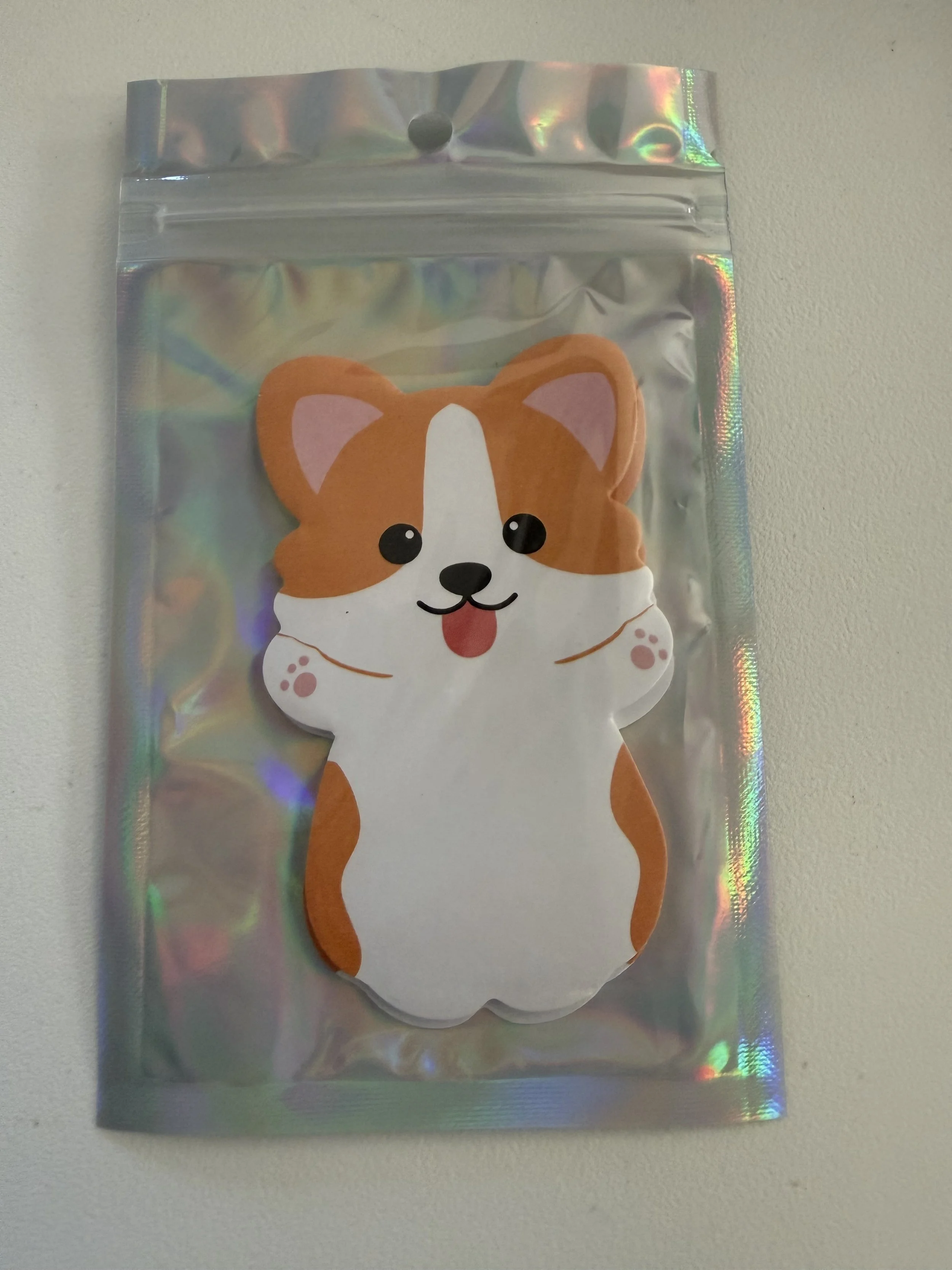 Smiling Corgi Sticky Notes