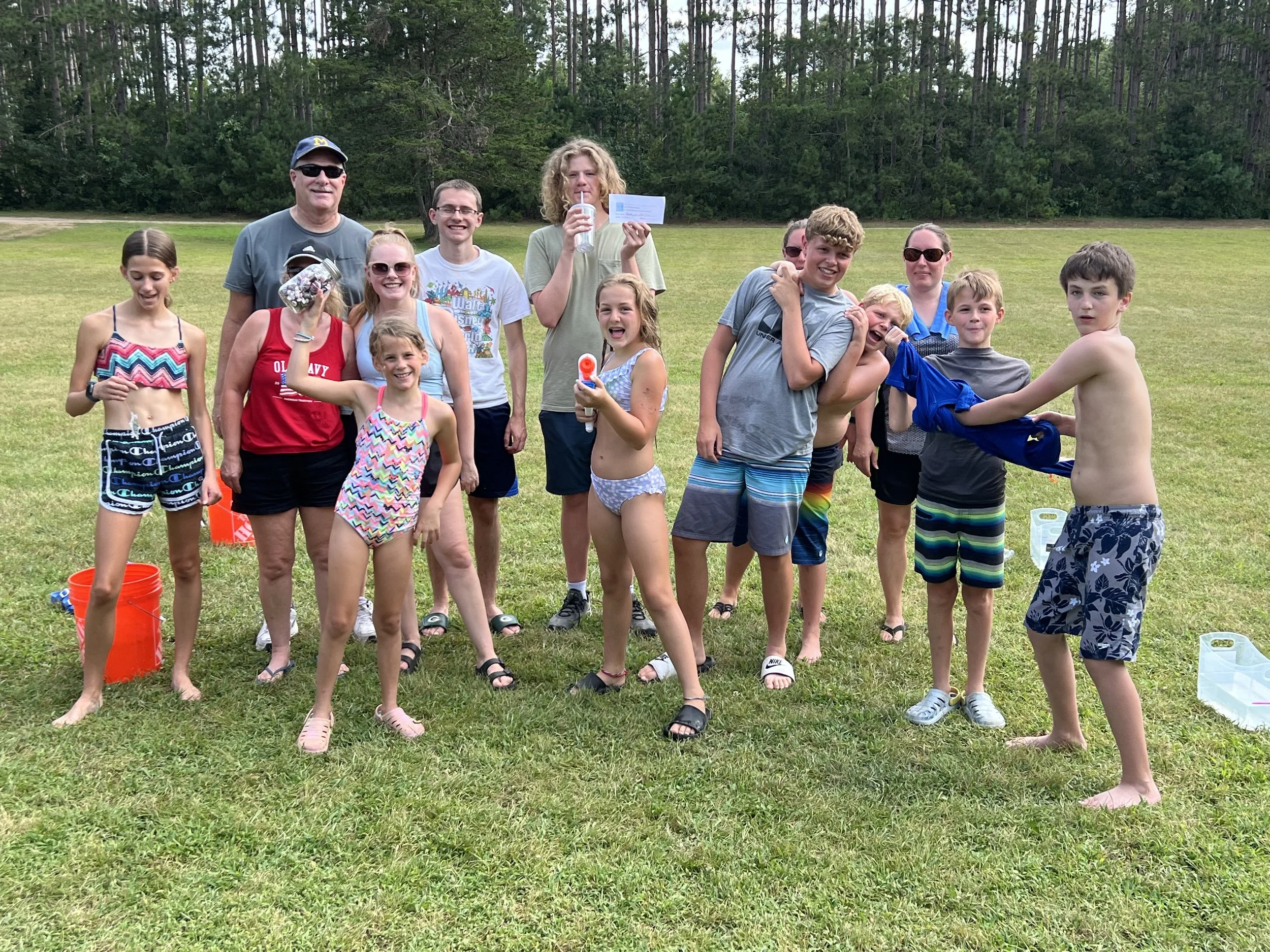 kids doing water activities