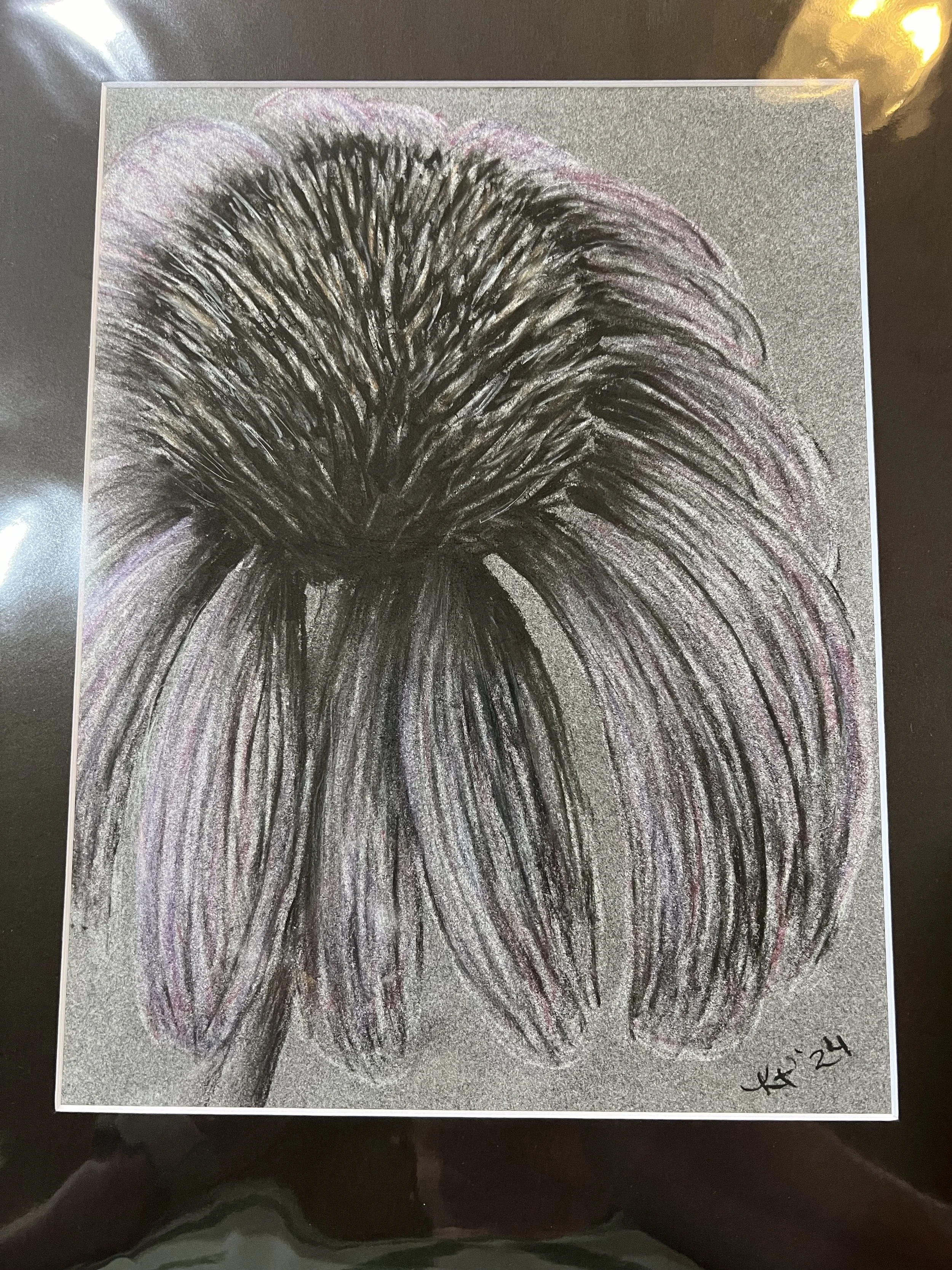 charcoal drawing - group activity