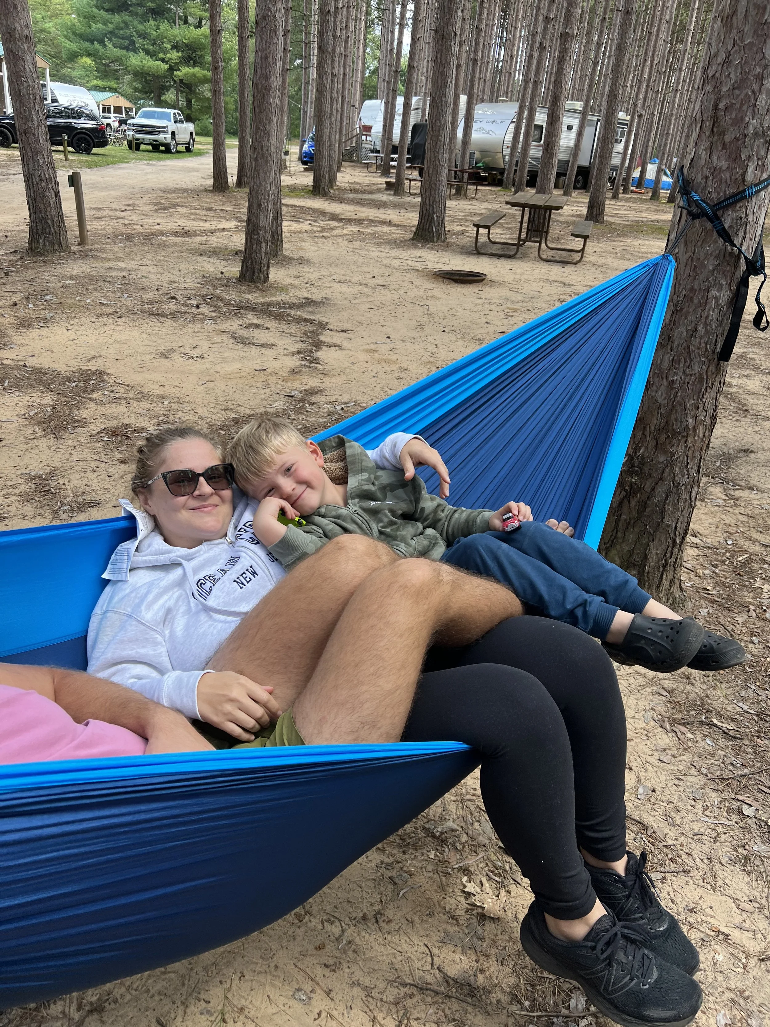 hammock in the pine trees