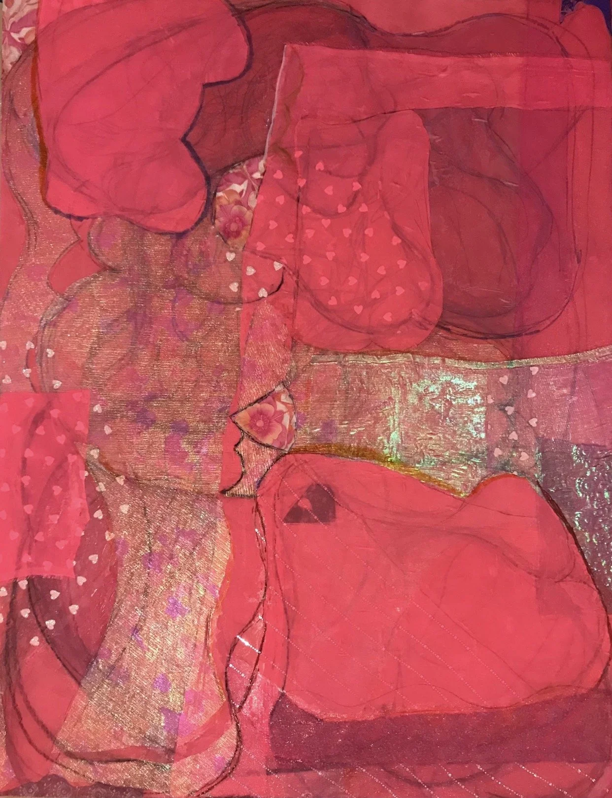 Pink Abstract by Mark Ewenson