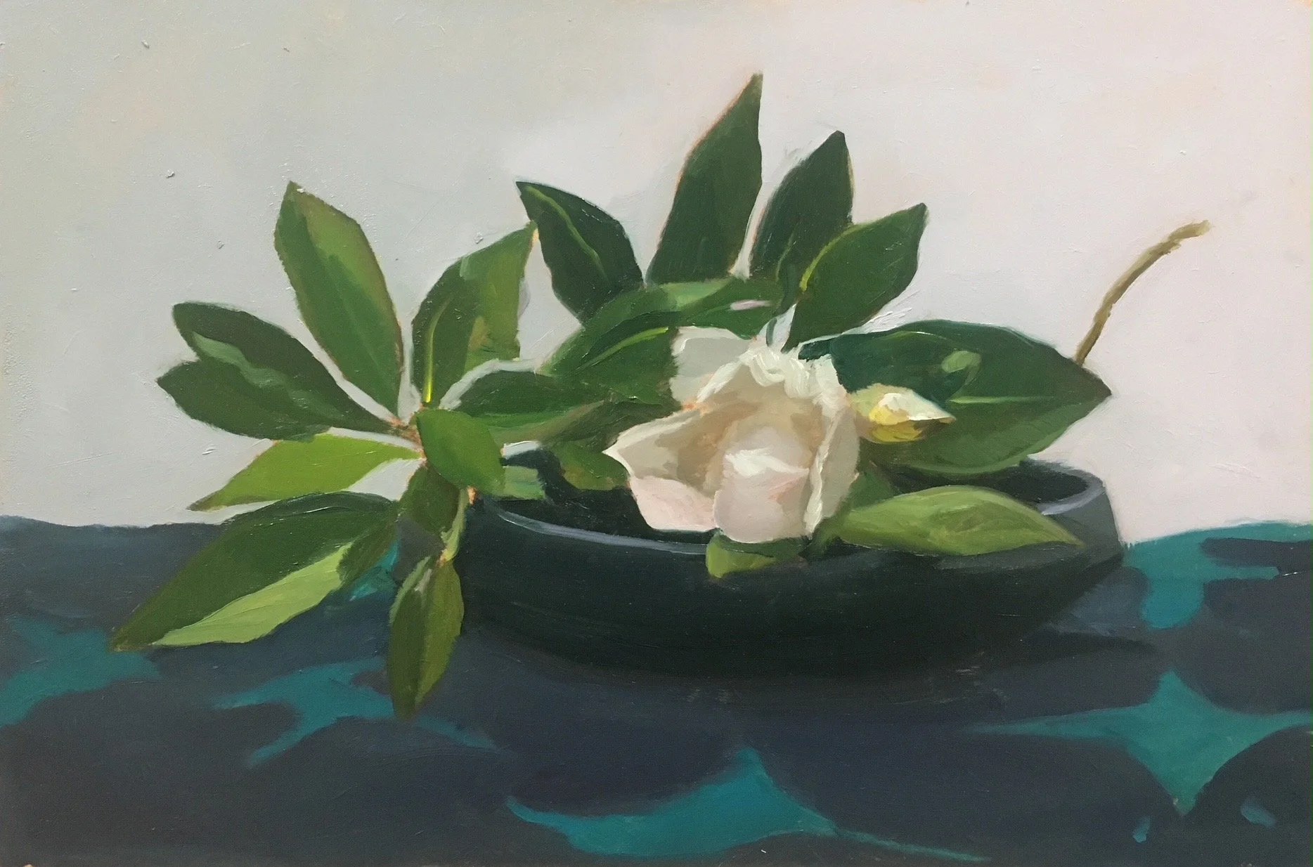 Magnolia on Mexican Cloth