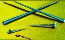 Hair accessories – chop sticks, roofing nails​