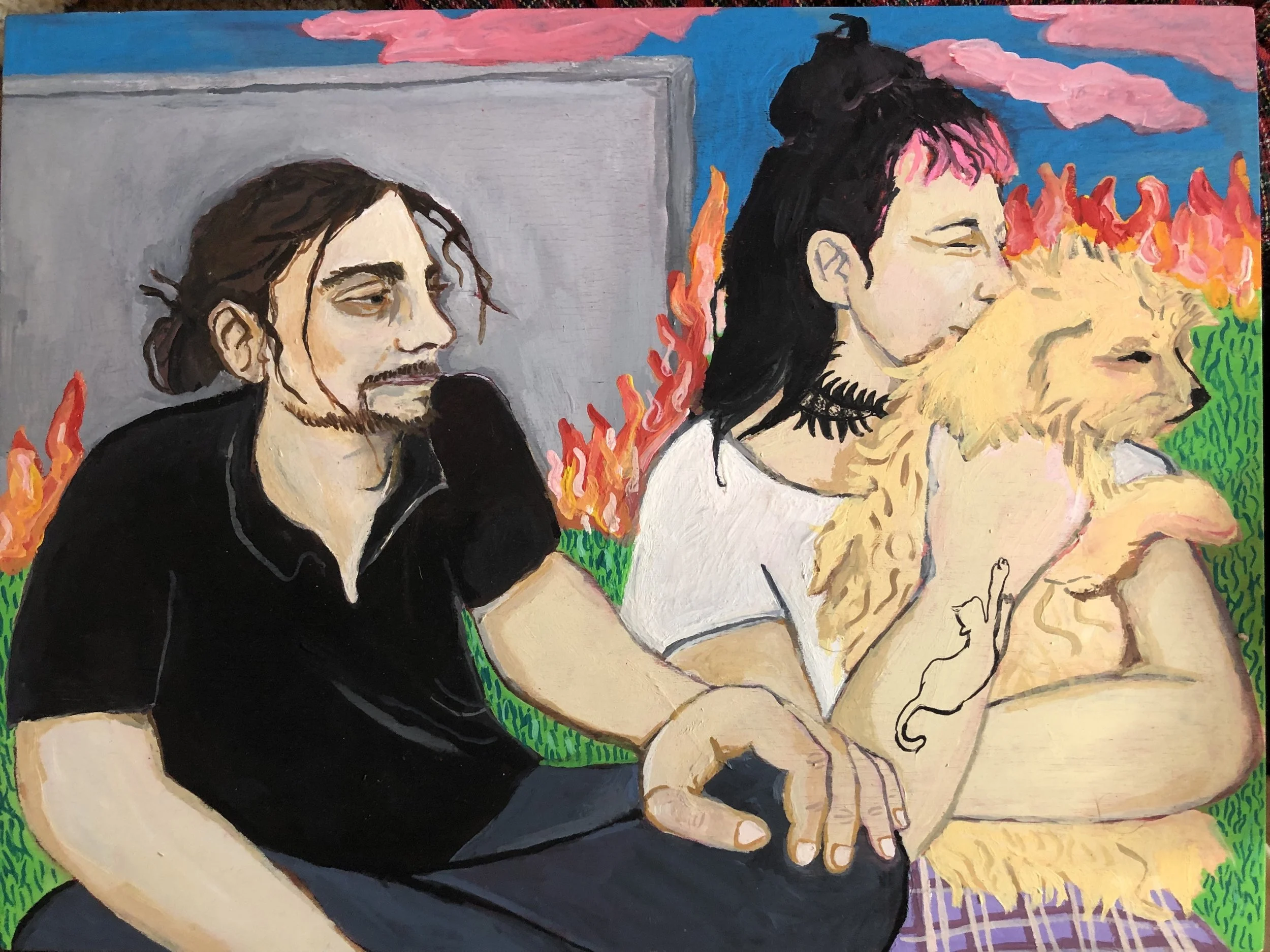 All dogs go to heaven, but heavens boring and I’d rather burn in this park with you lot. (I feel like that’s a title Cassie would come up with. Am I plagiarising? Wheres her cut?)