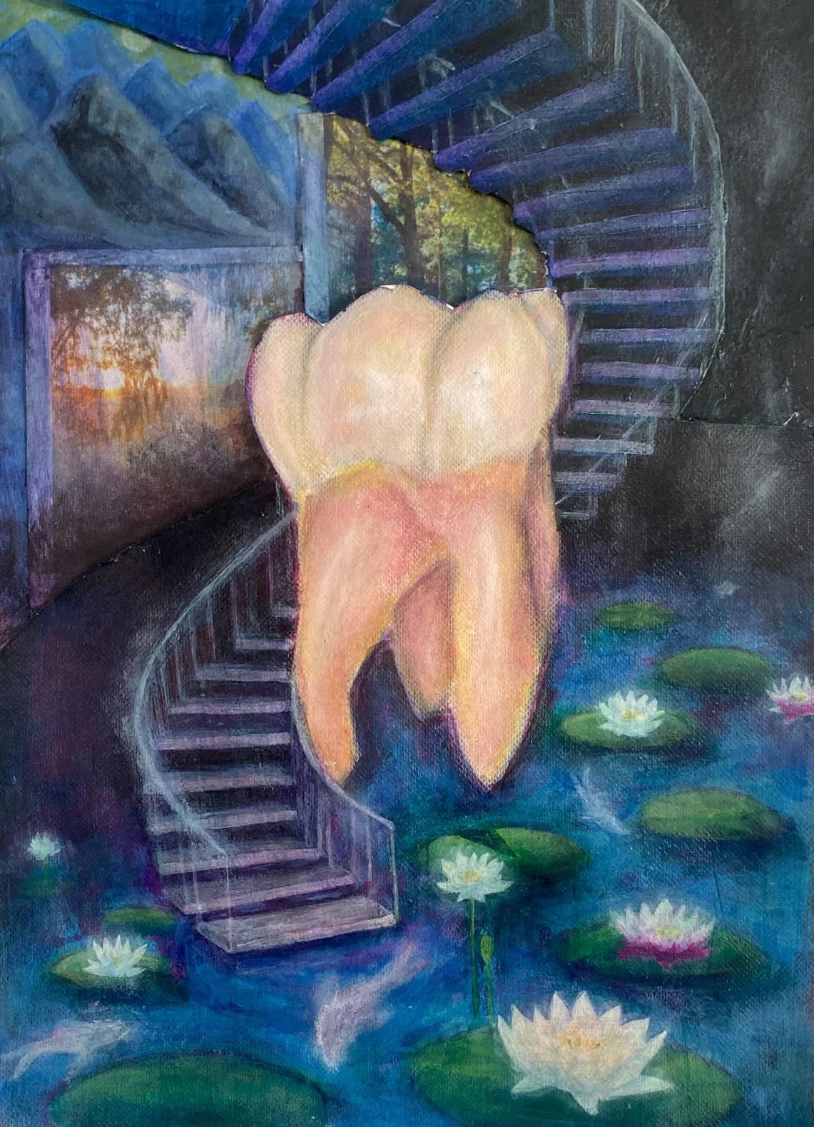 Portal I: the Fool's Journey to the Lotus Pond By Eugenie Gullifer-Laurie