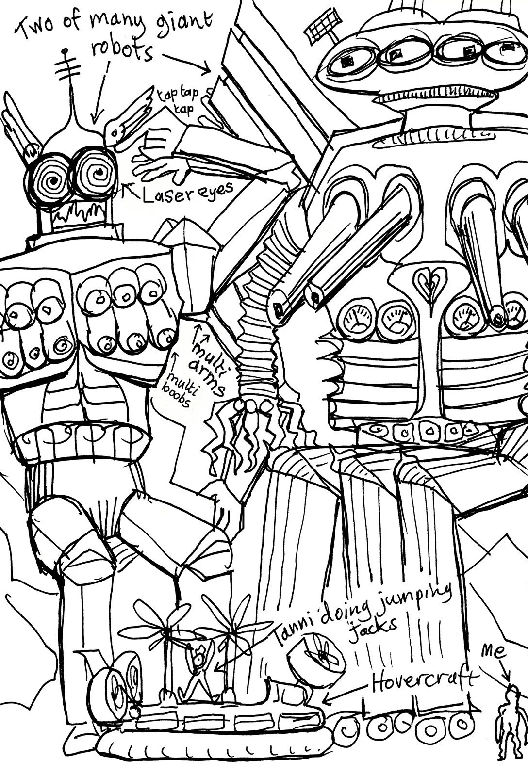 Tanni Does Jumping Jacks For Giant Robots