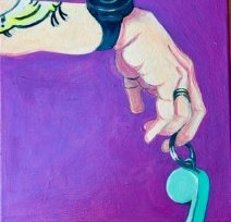 I don’t carry anything but have ​​a whistle in my bag