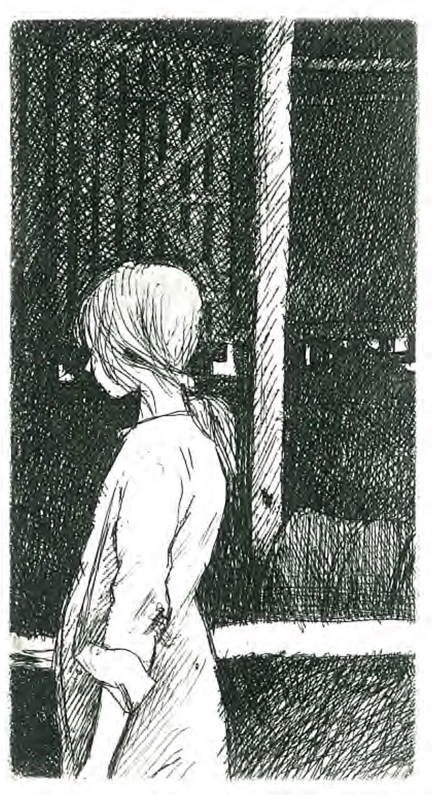 Girl in Barn By Brian Dunlop