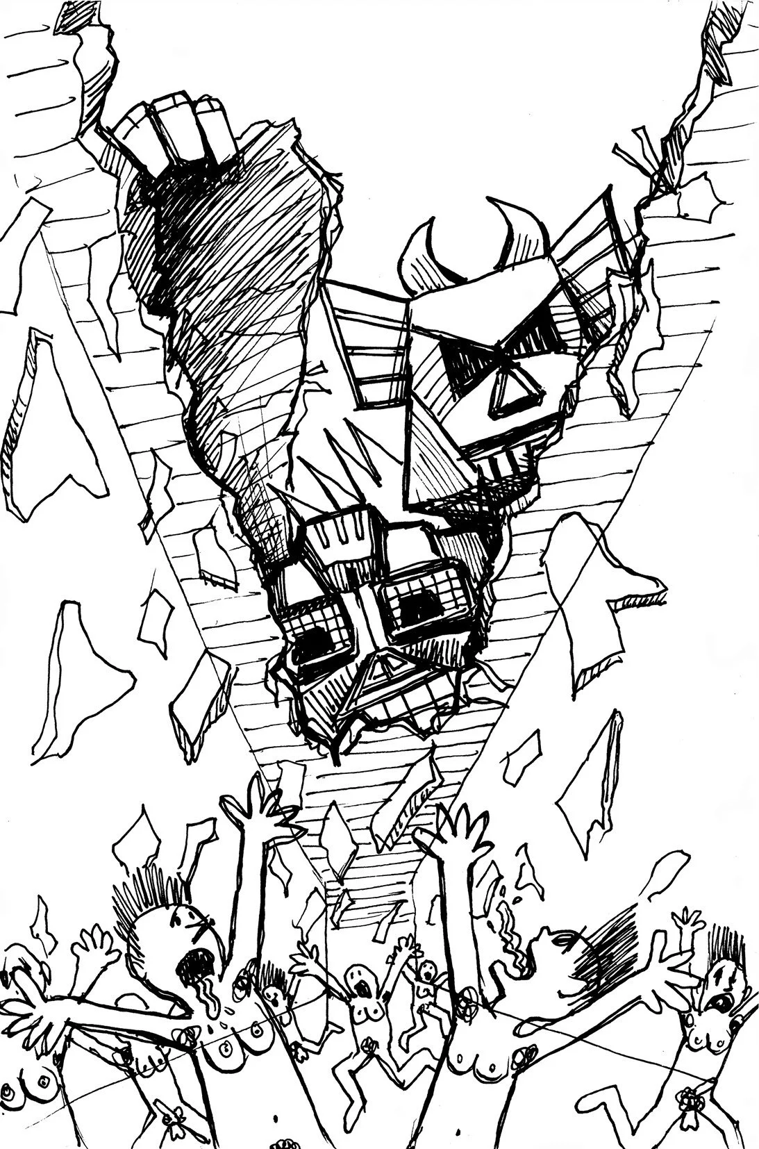 Megahead Tears Up Roof Of Shopping Centre