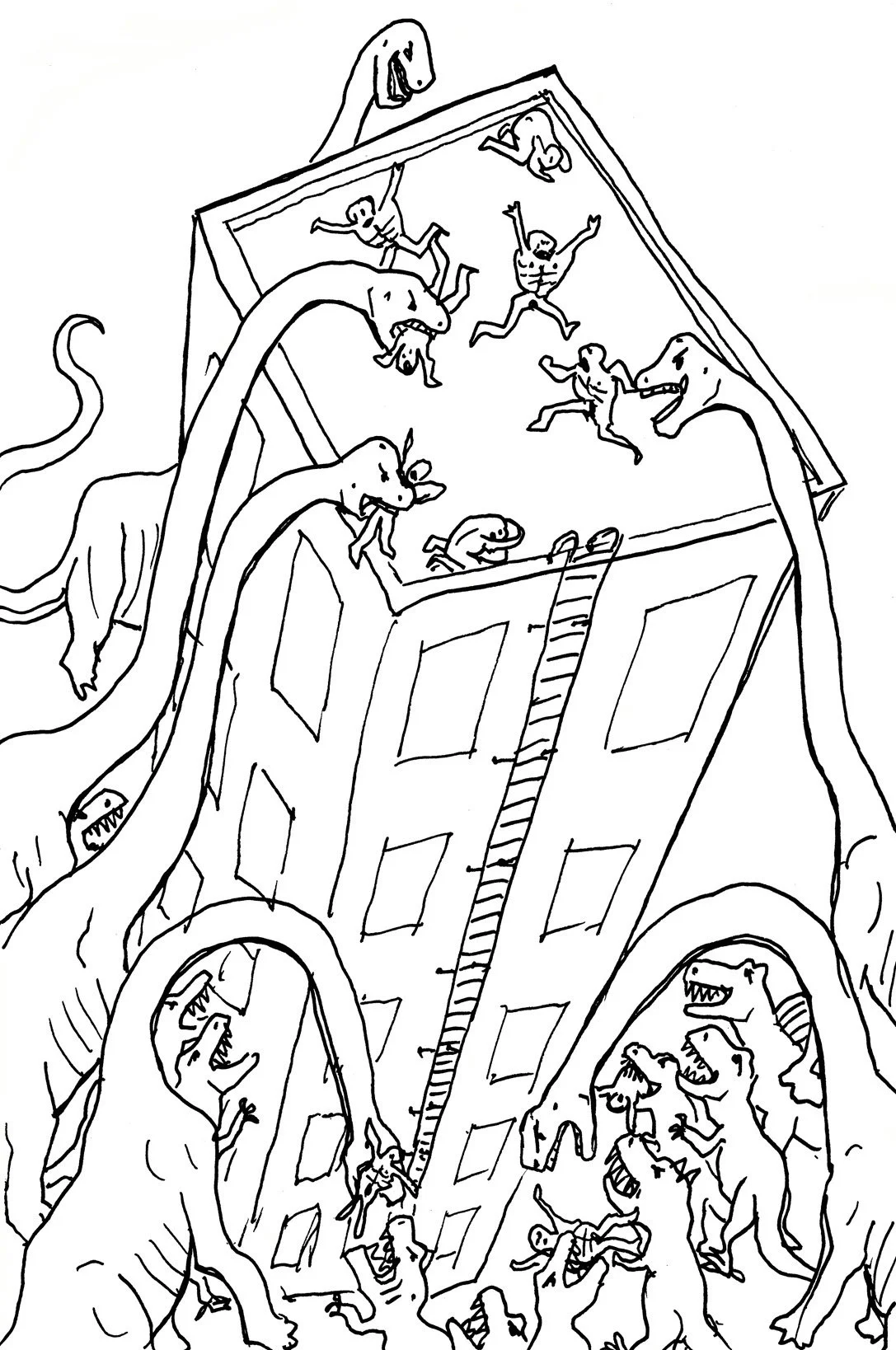 Giant Soreopods Catching Gang Men