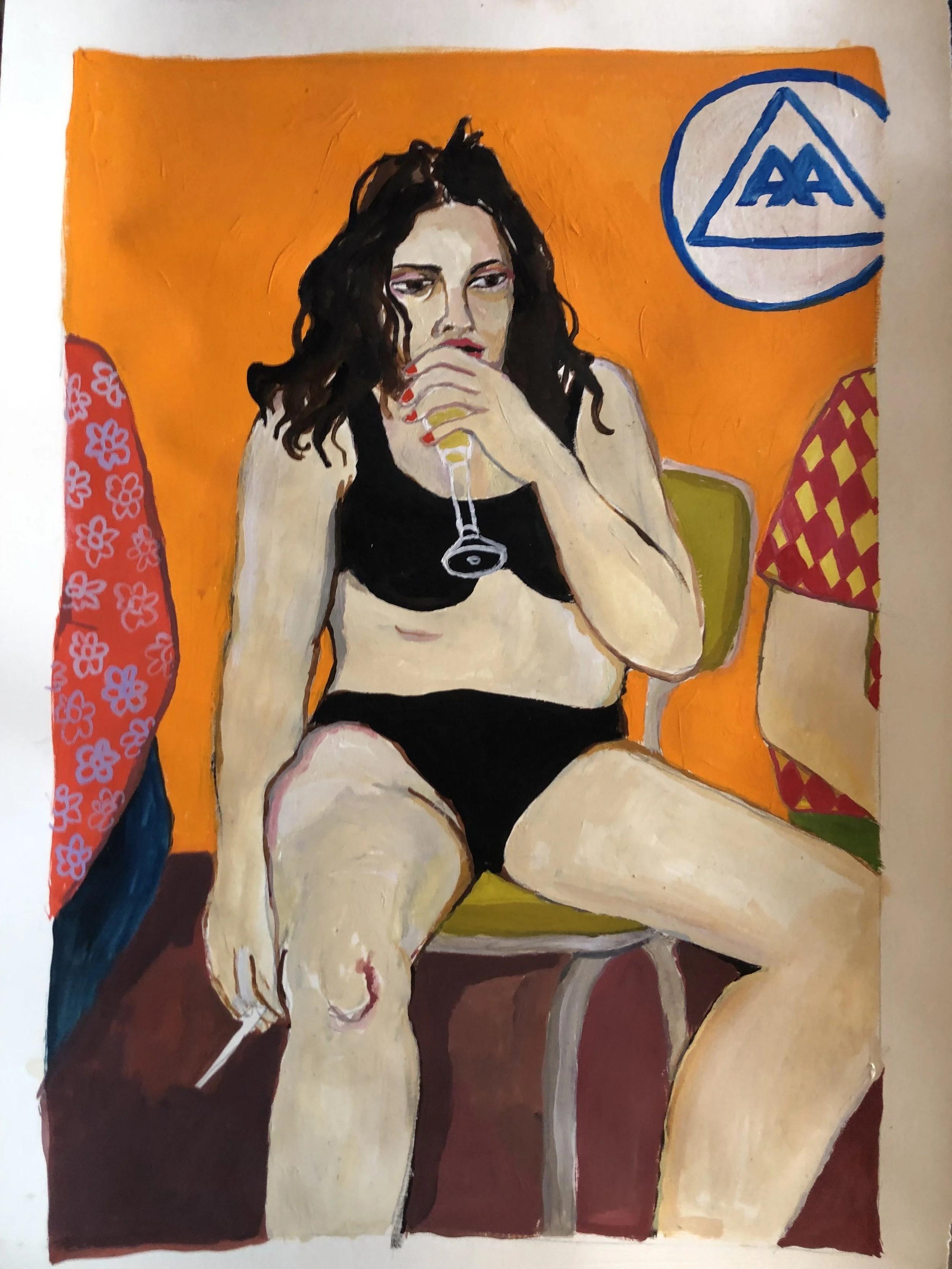 She goes to AA once and thinks she’s an expert. (I’ve been to AA maybe 7 times now, in different spaces, and it still hasn’t stuck. Don’t know whether the program isn’t for me or whether it’s fear of