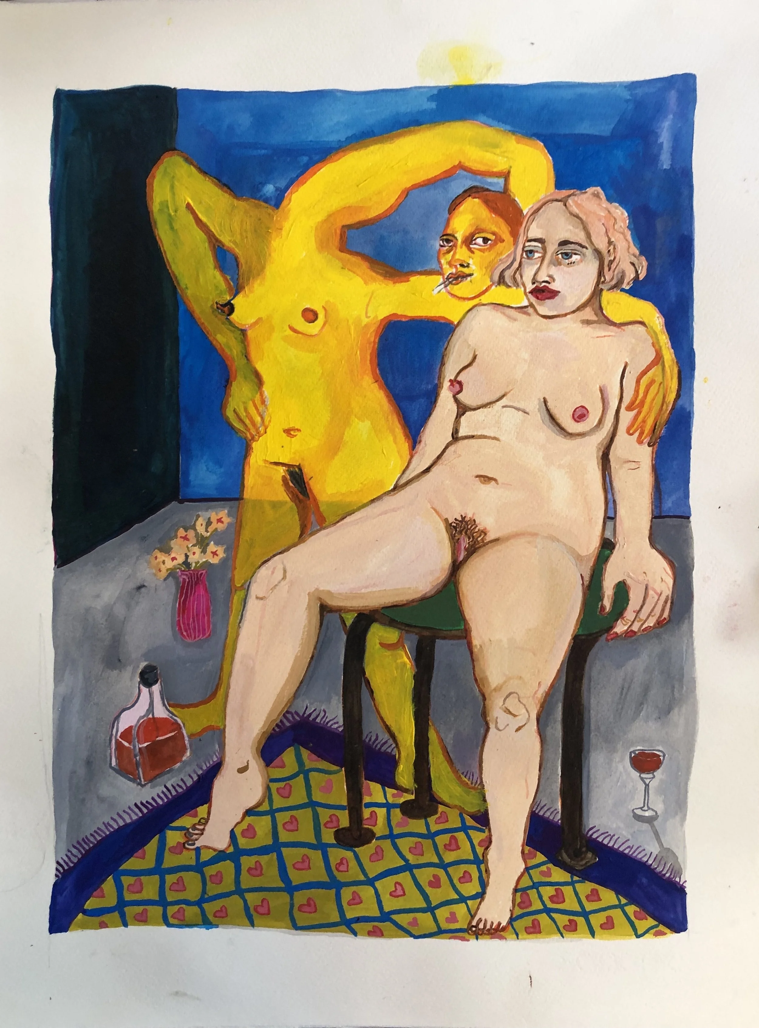 ‘I like you on either side of me in this cold, empty room. Please don’t go. (I don’t remember what year, I don’t remember much about this one apart from maybe post break up and this was made in experi