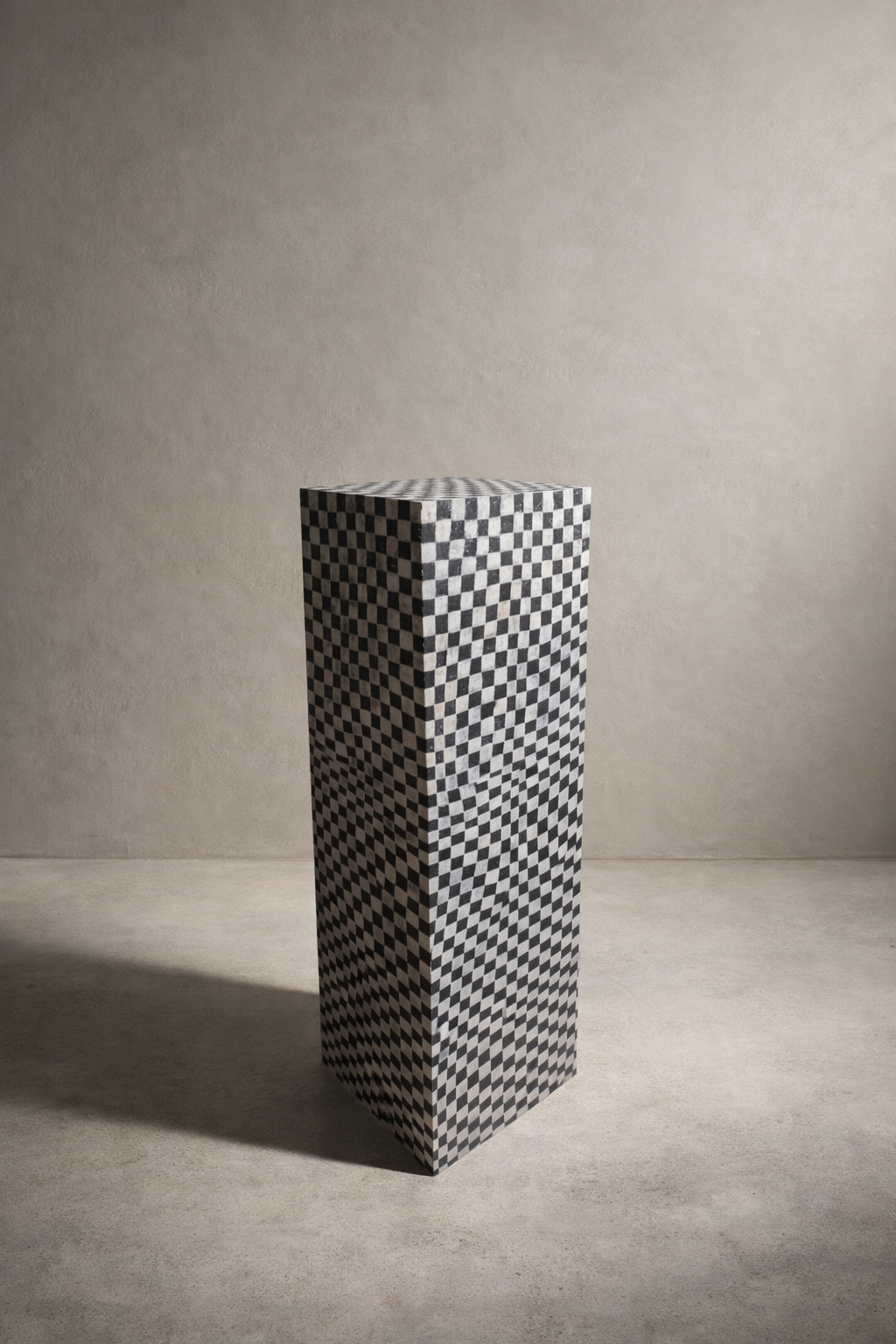 King Me Checkered Pedestal