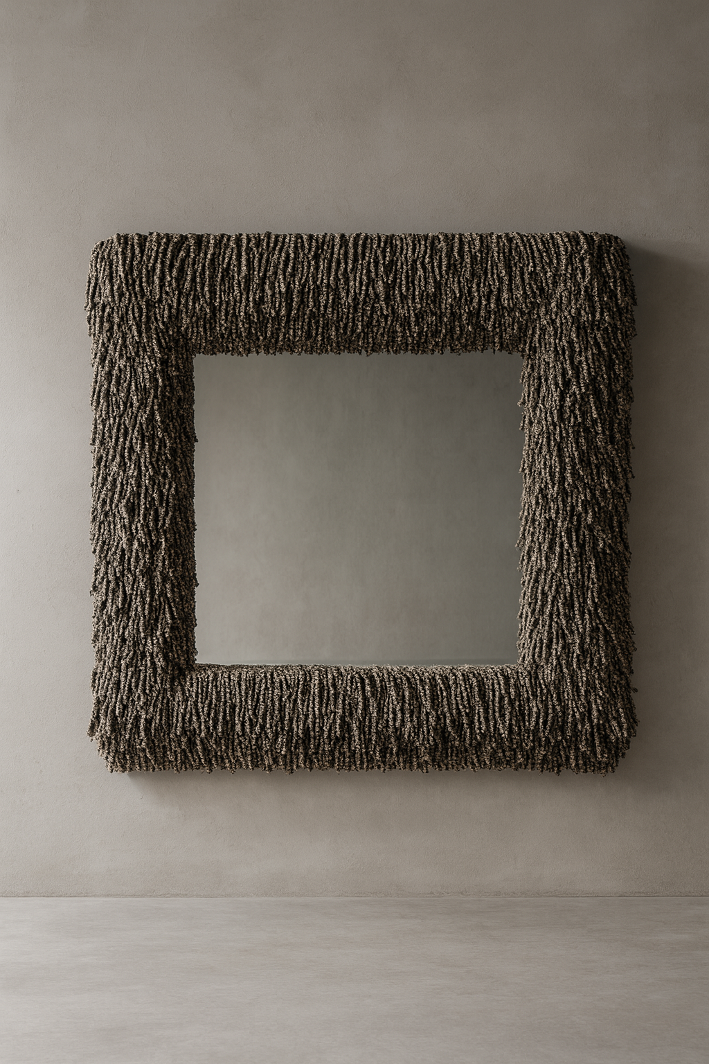 Oat Milk & Char Fringe Mirror