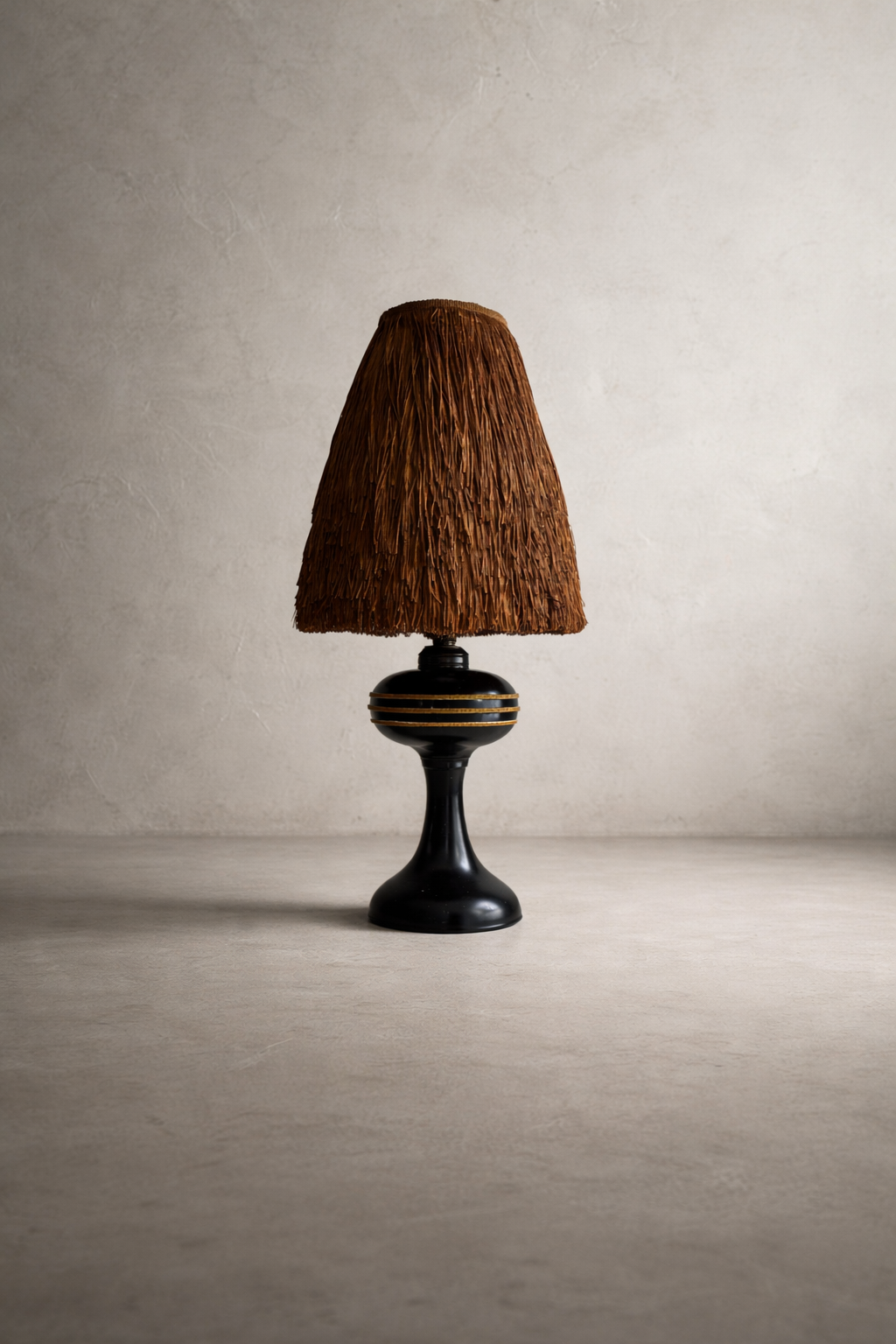 Burnt Sienna Fringe Lamp