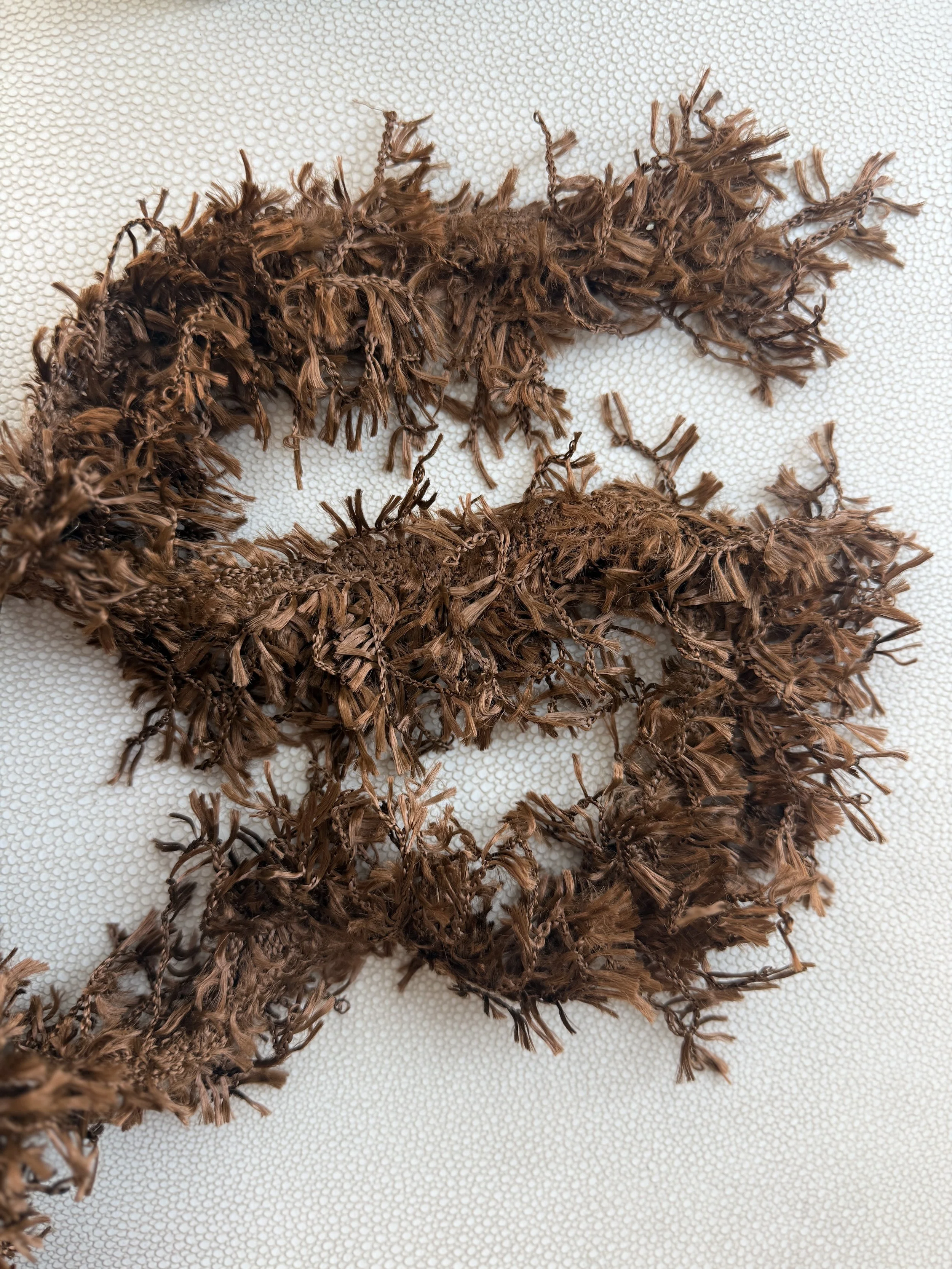 Chestnut teddy fabric tissue box cover, designer interiors