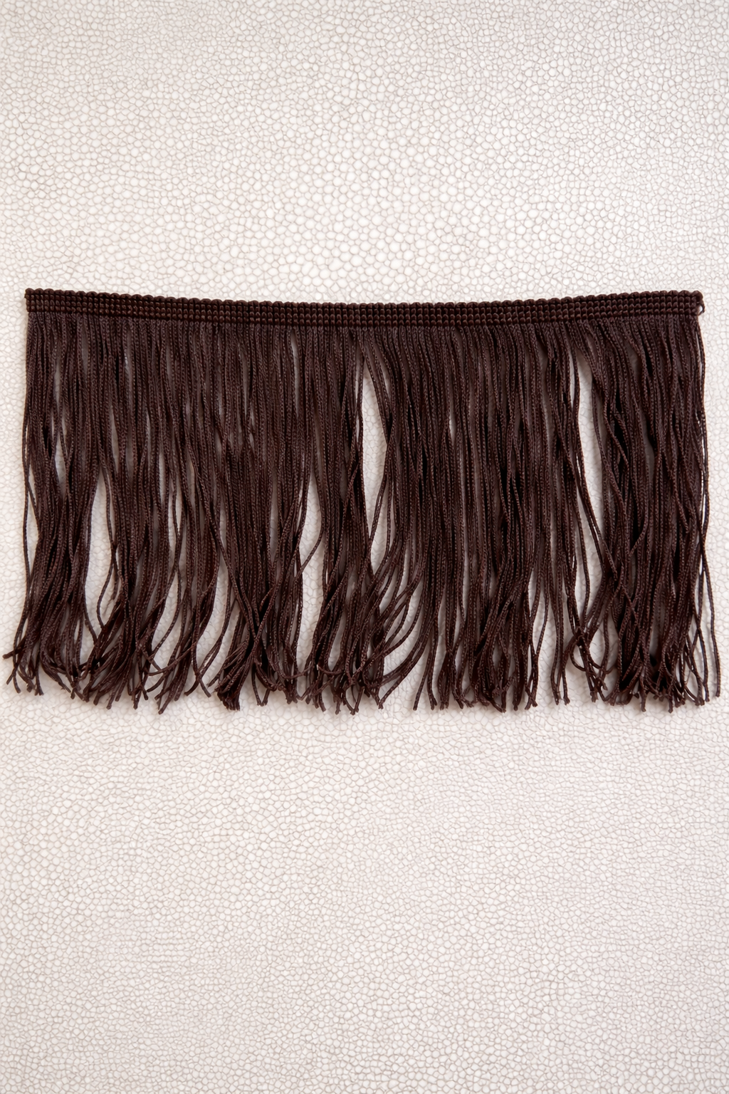 Close up of Bordeaux Noir Fringe Tissue Box Cover Spill Edit