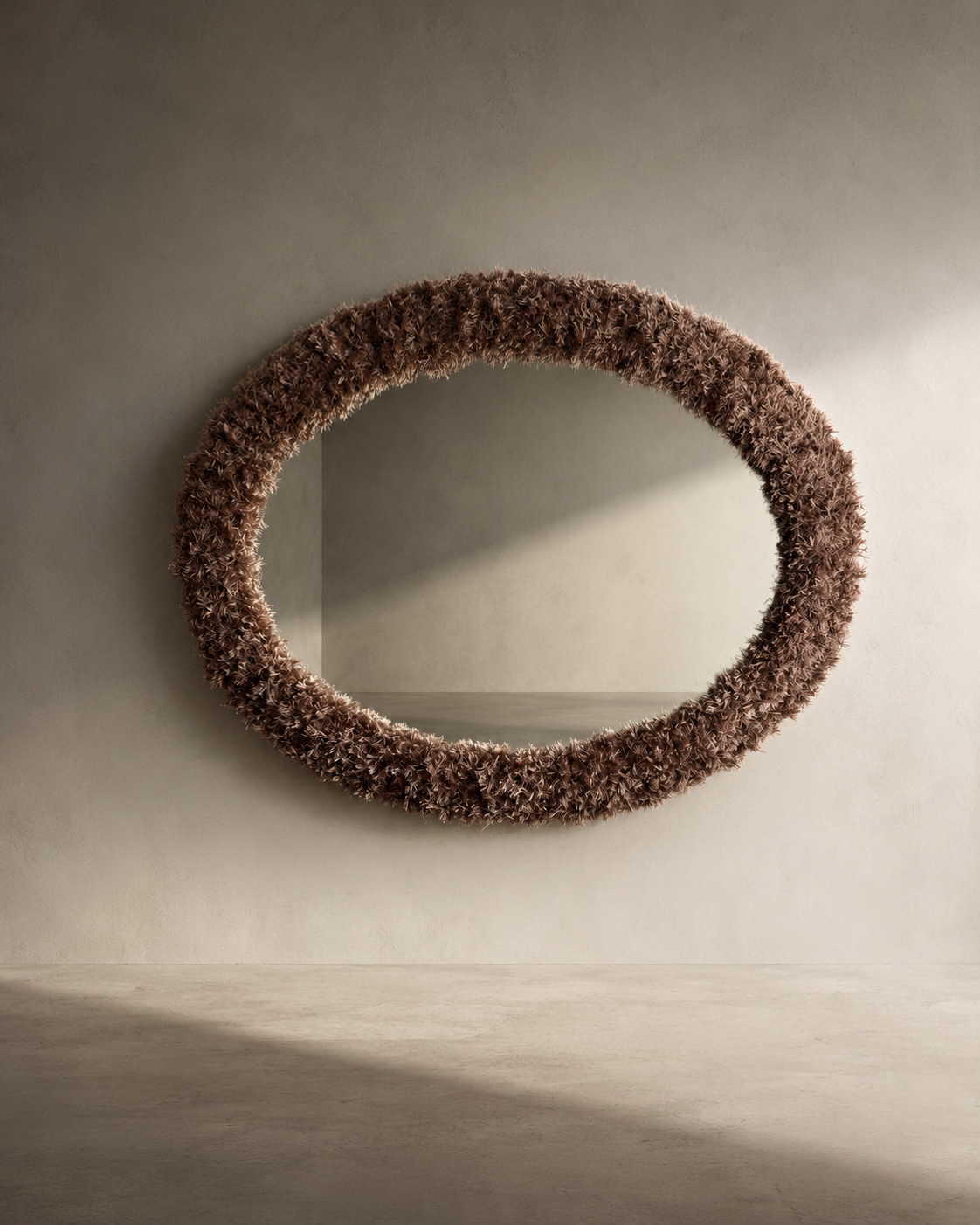 Oval Teddy Mirror Commission | Custom Mirror by Amber Renee Hansen