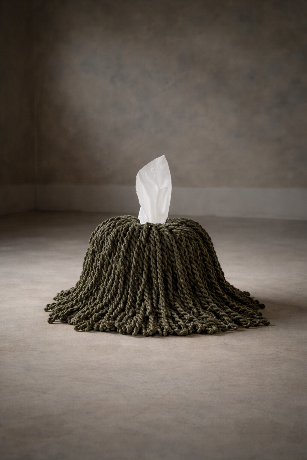 Forest Shadow Fringe Tissue Box Cover Luxe Edit