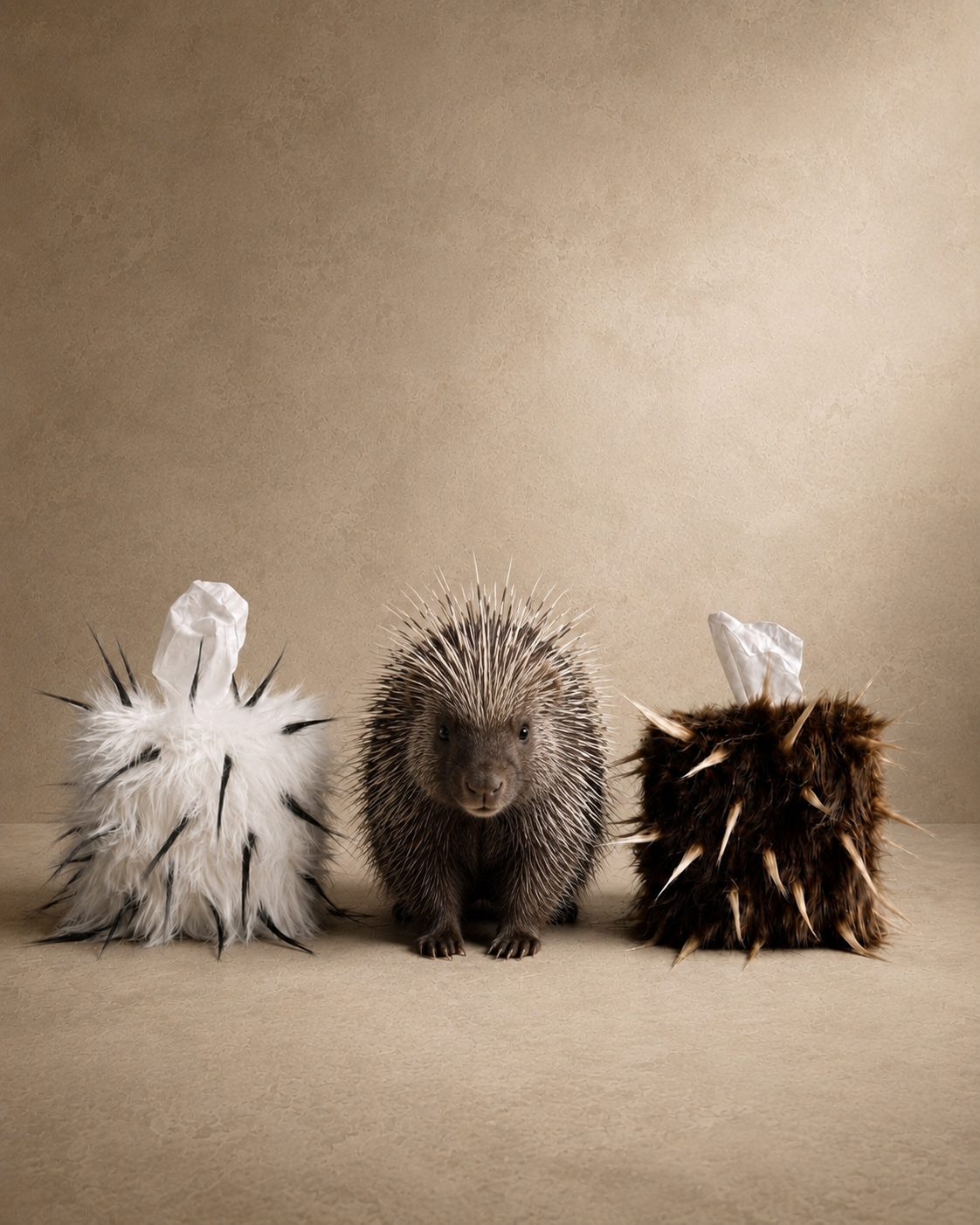 Quiet Thorn Fur Tissue Box Cover