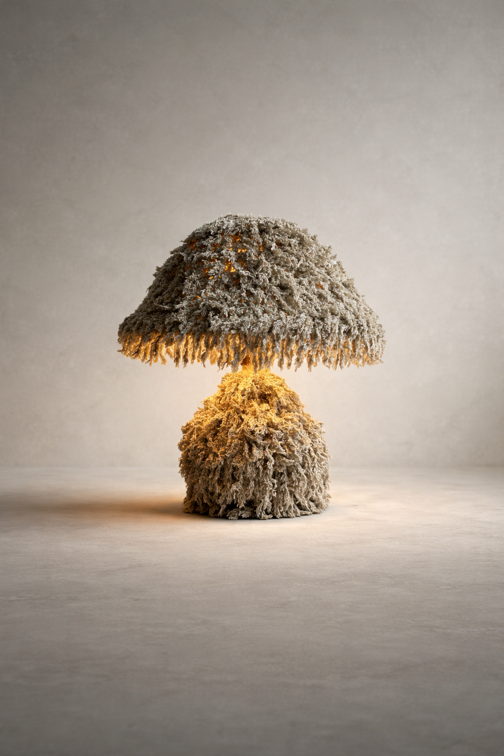 Soft Moss Shag Lamp