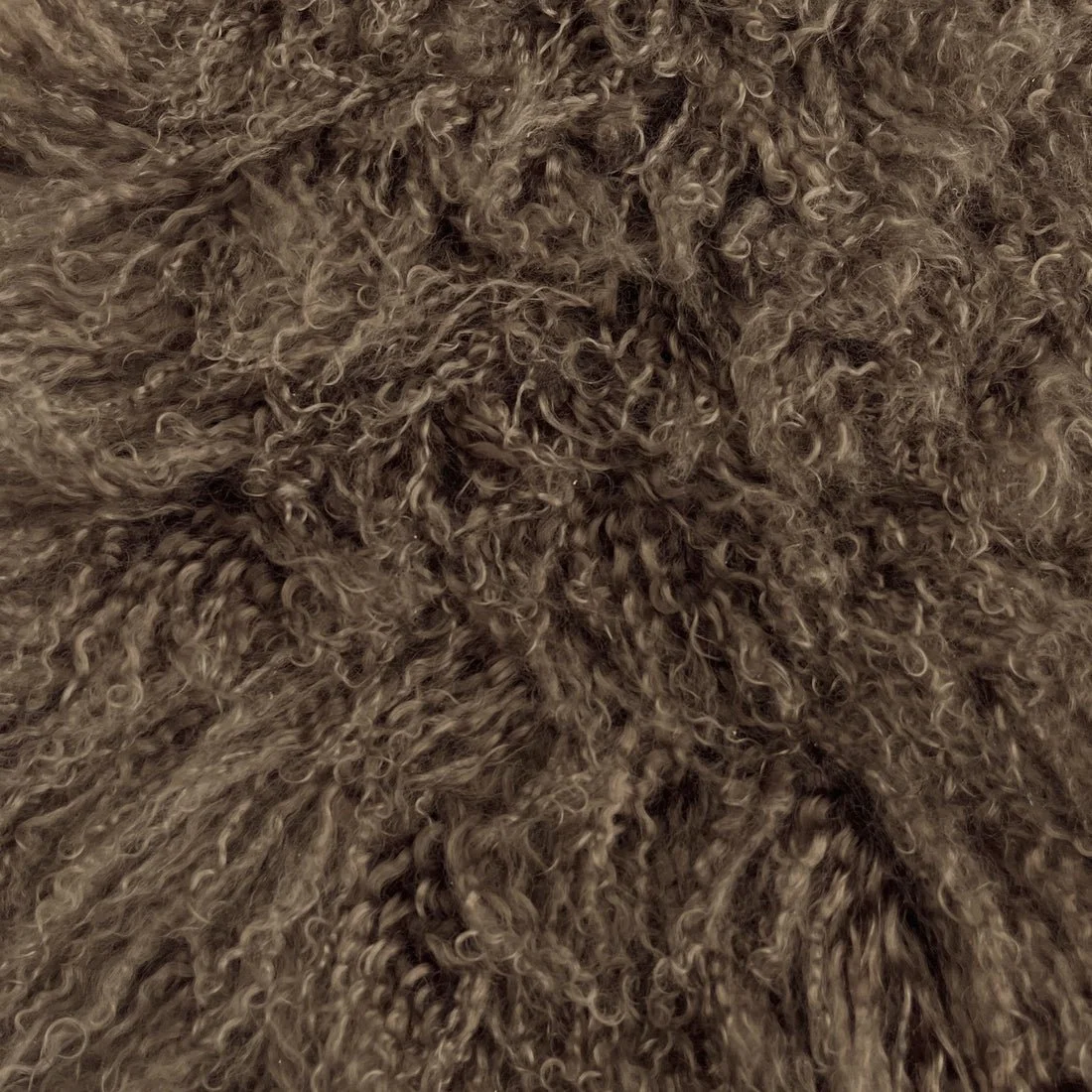 Soft flowing smoky taupe Mongolian lamb fur detail – quiet luxury texture by Amber Renee Hansen